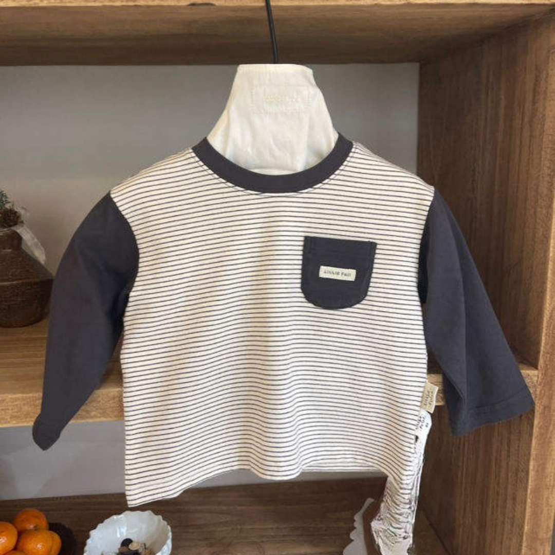 26春 灰調條紋套裝