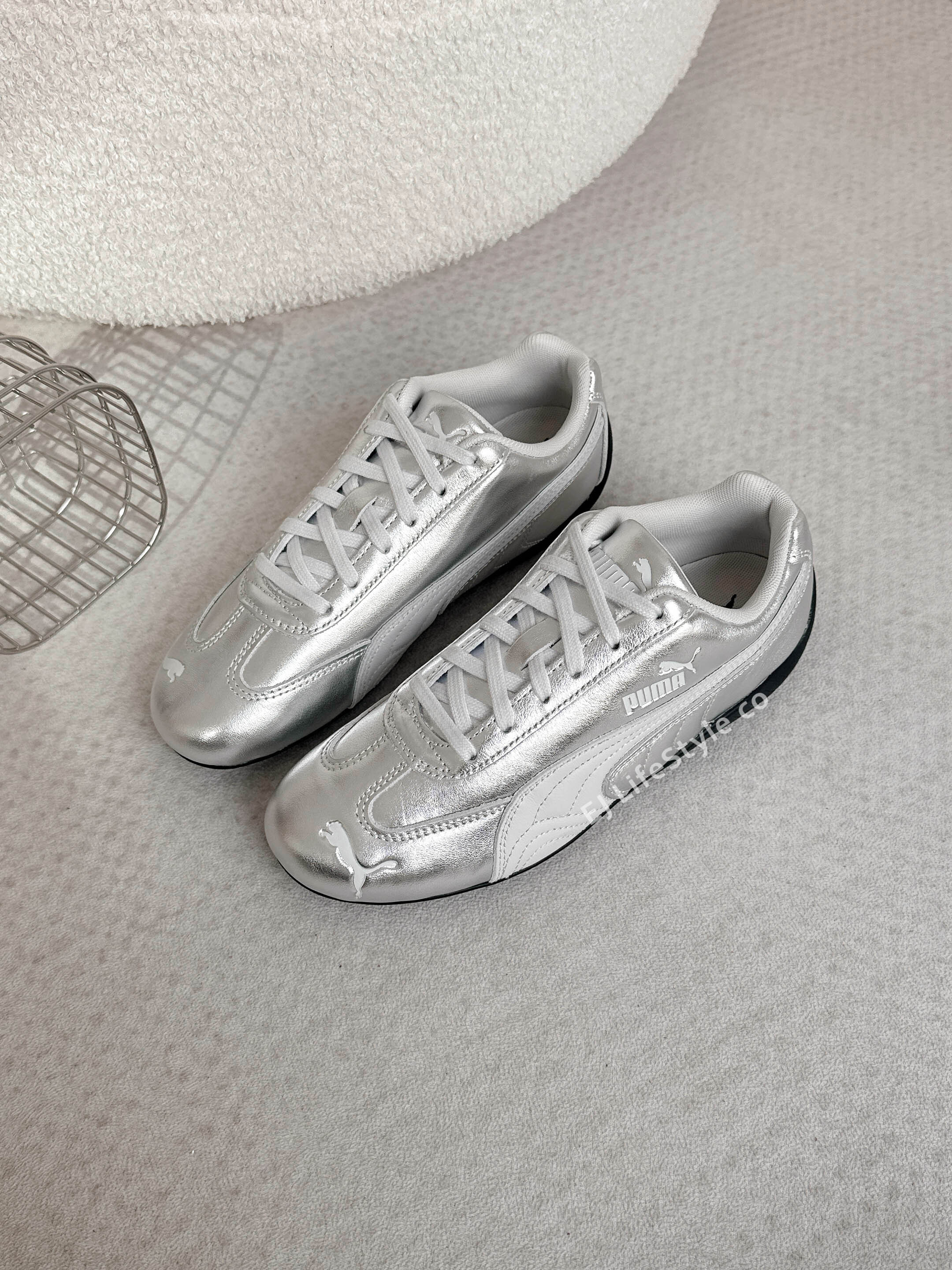 PUMA SPEEDCAT Silver Wns  金屬白銀 銀色 賽車鞋 女鞋 406881-01 / 調貨