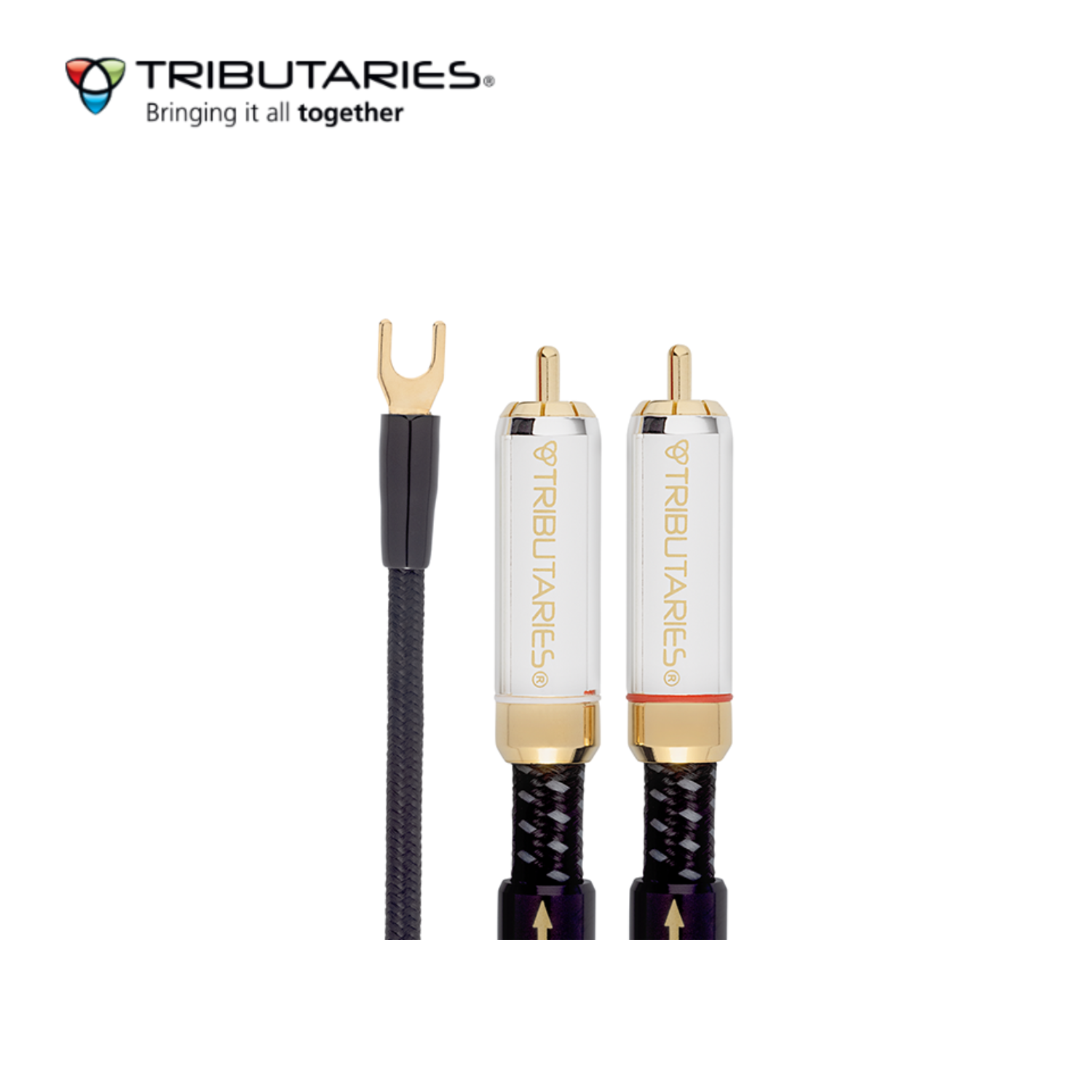 Tributaries 8PC MKII 單端黑膠唱盤專用接線 (5N LC-OFC線性大晶體無氧銅) (1對)