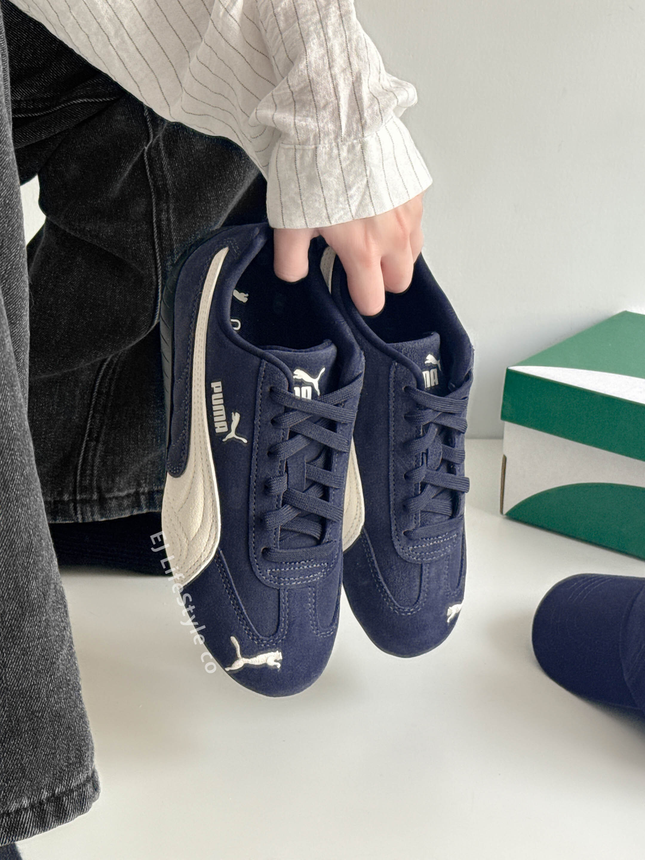 PUMA SPEEDCAT OG 午夜藍奶油 深藍 藏藍 奶油白 復古 賽車鞋 男女鞋 398846-38 / 調貨