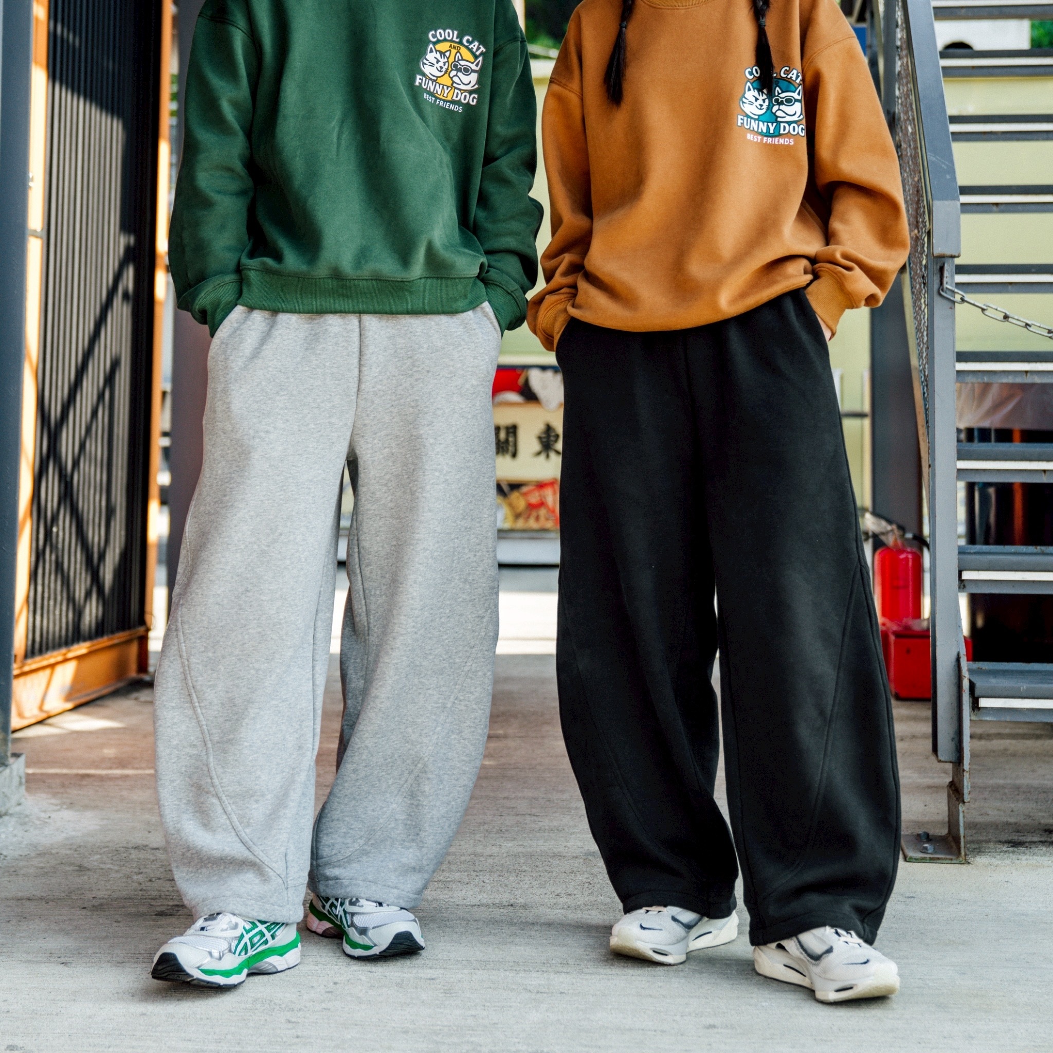 #預購 SBG 立體剪裁寶寶絨厚磅彎刀棉褲 三色 SB8022