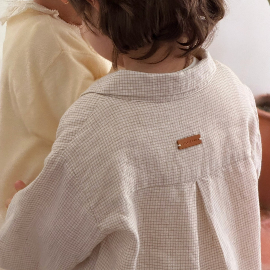 26春 格紋圓領襯衫