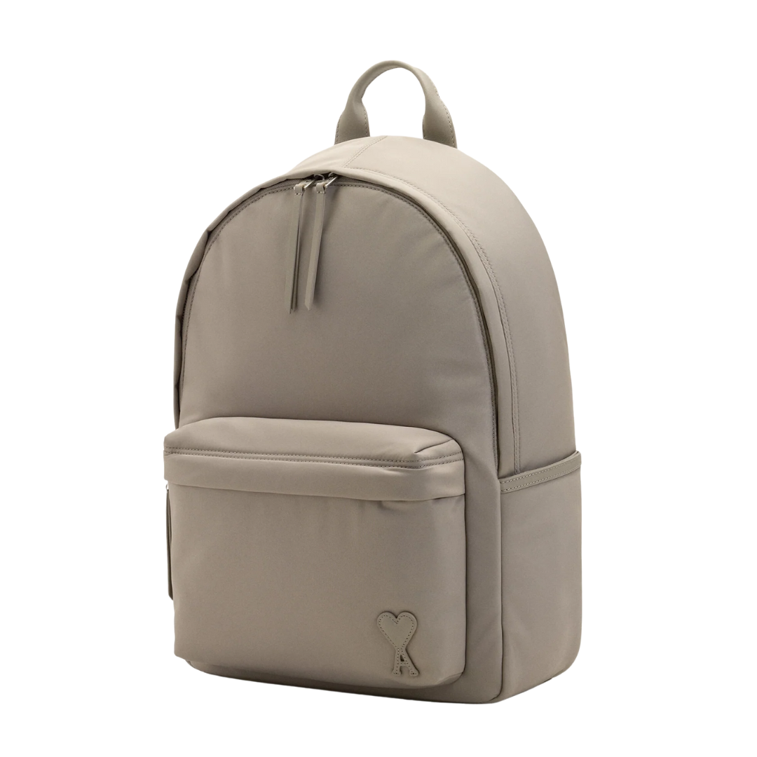 1FF0101-243 [AMI PARIS] Nylon Marcel Backpack Grey (SS26) #ULL728.AW0001.A002 (B-EU-E)