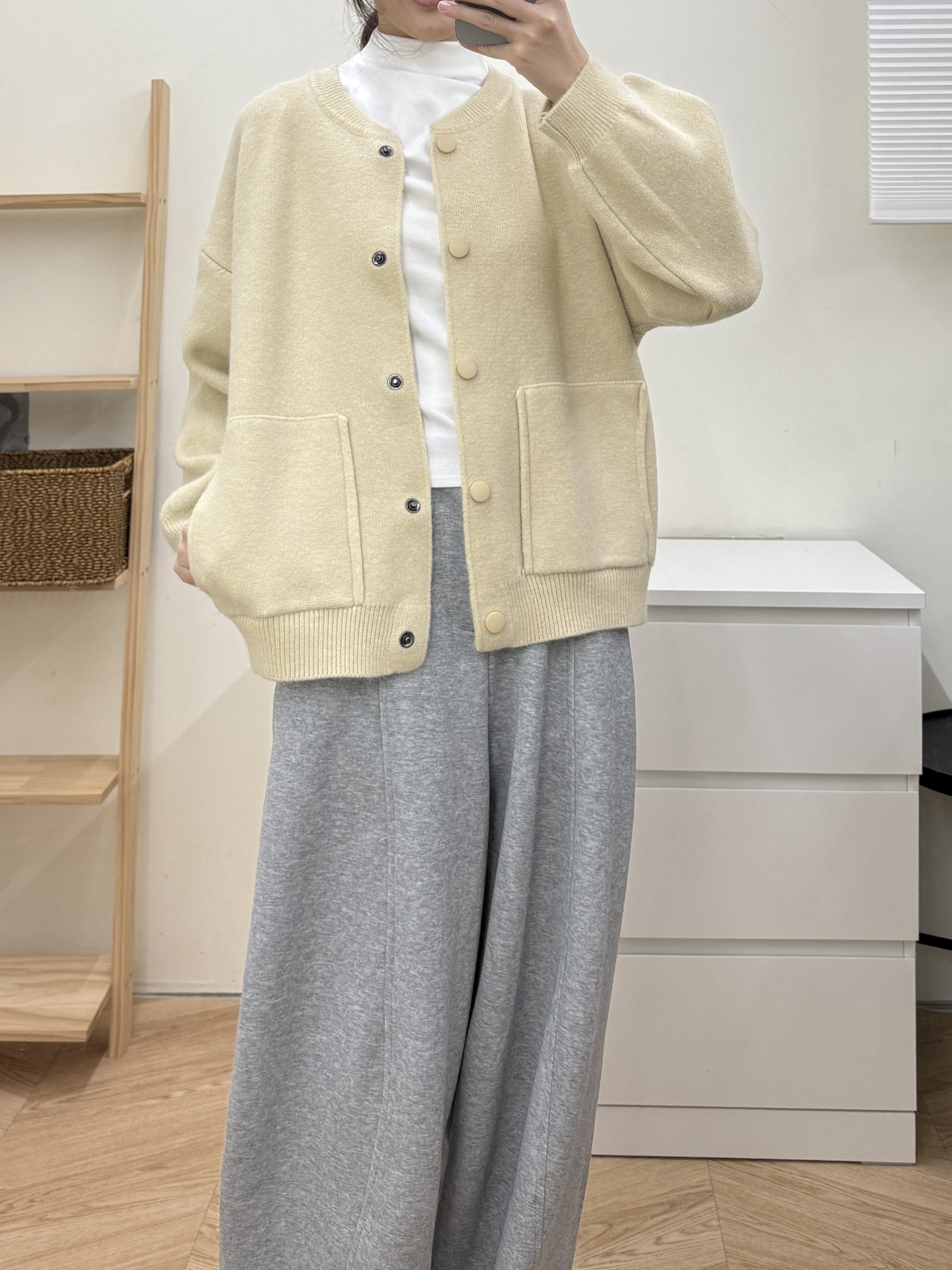 厚磅棒球針織外套*2色