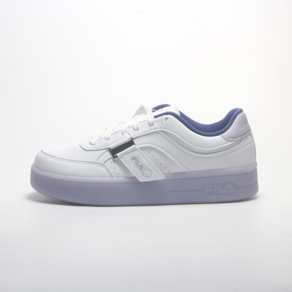 【下殺↘ $1290】FILA 休閒鞋 JELLY 白紫 果凍底 復古 緞帶 女 5C336Y194