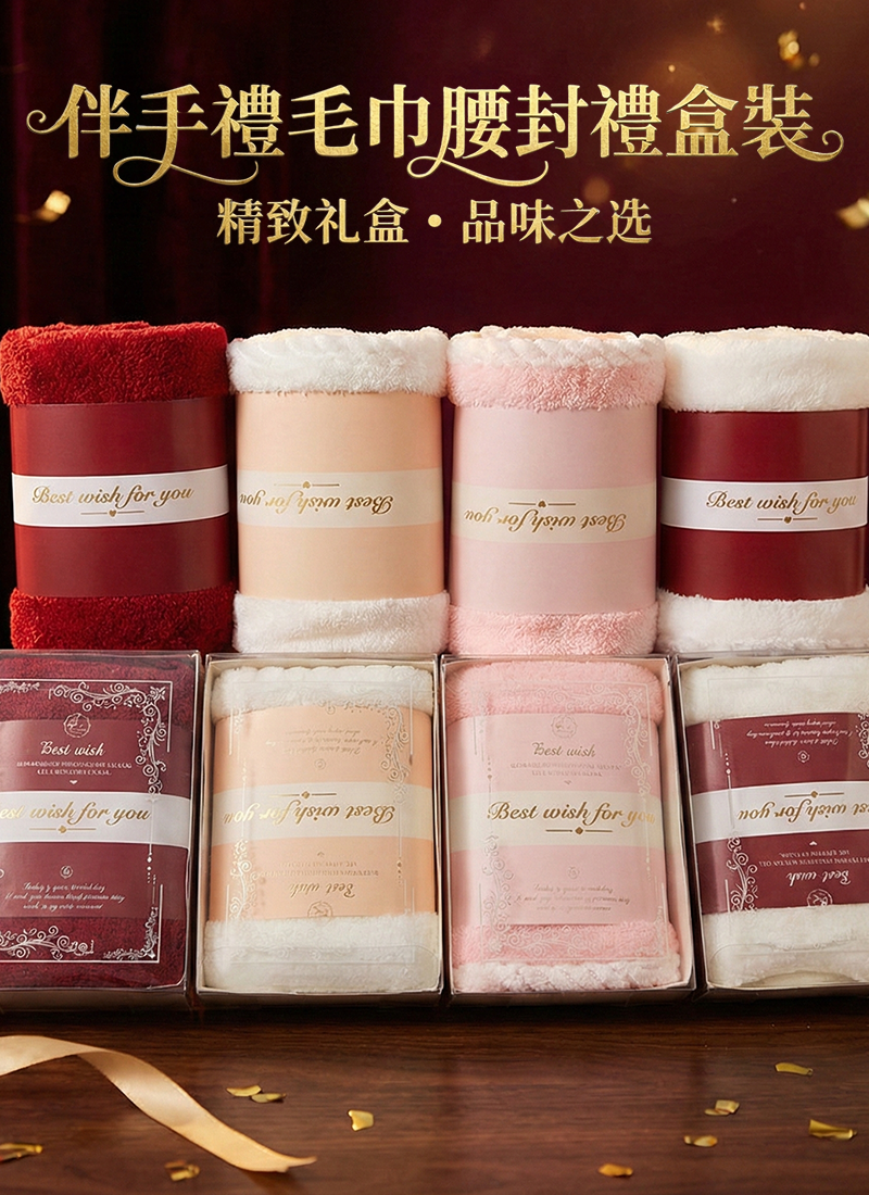 伴手禮毛巾腰封禮盒裝 R106