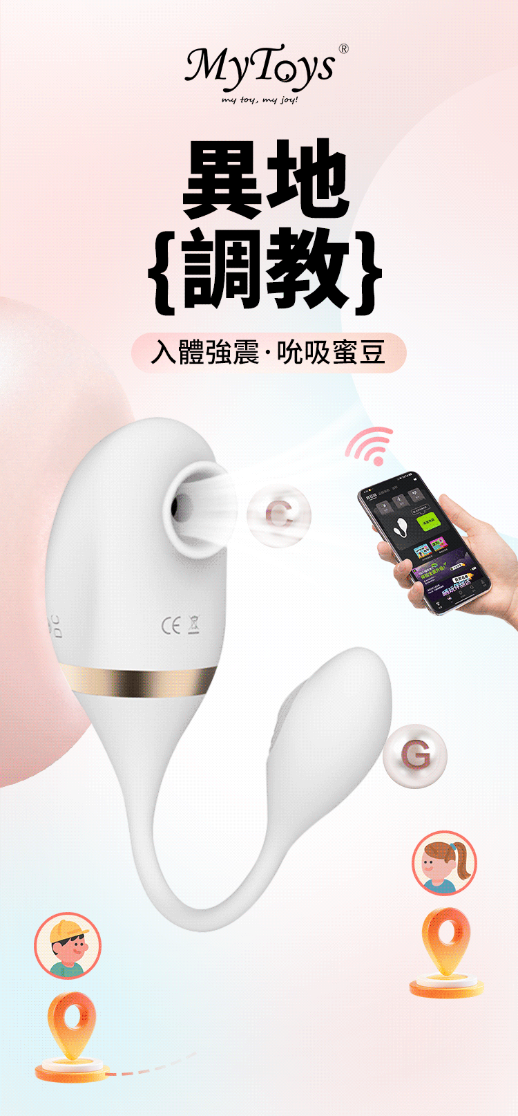 MyToys - My Smart Secret 可App控遠程智能吸啜震動按摩器