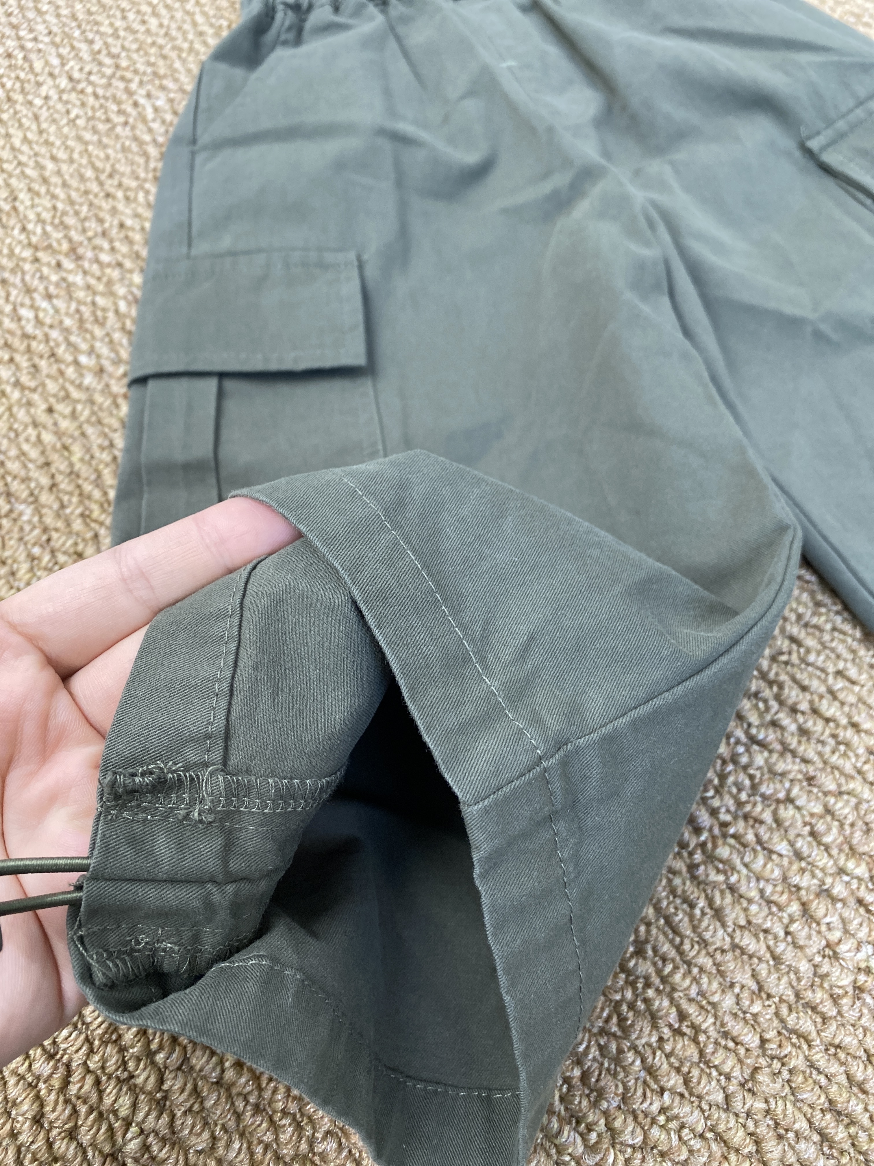 A04166綠色休閒褲