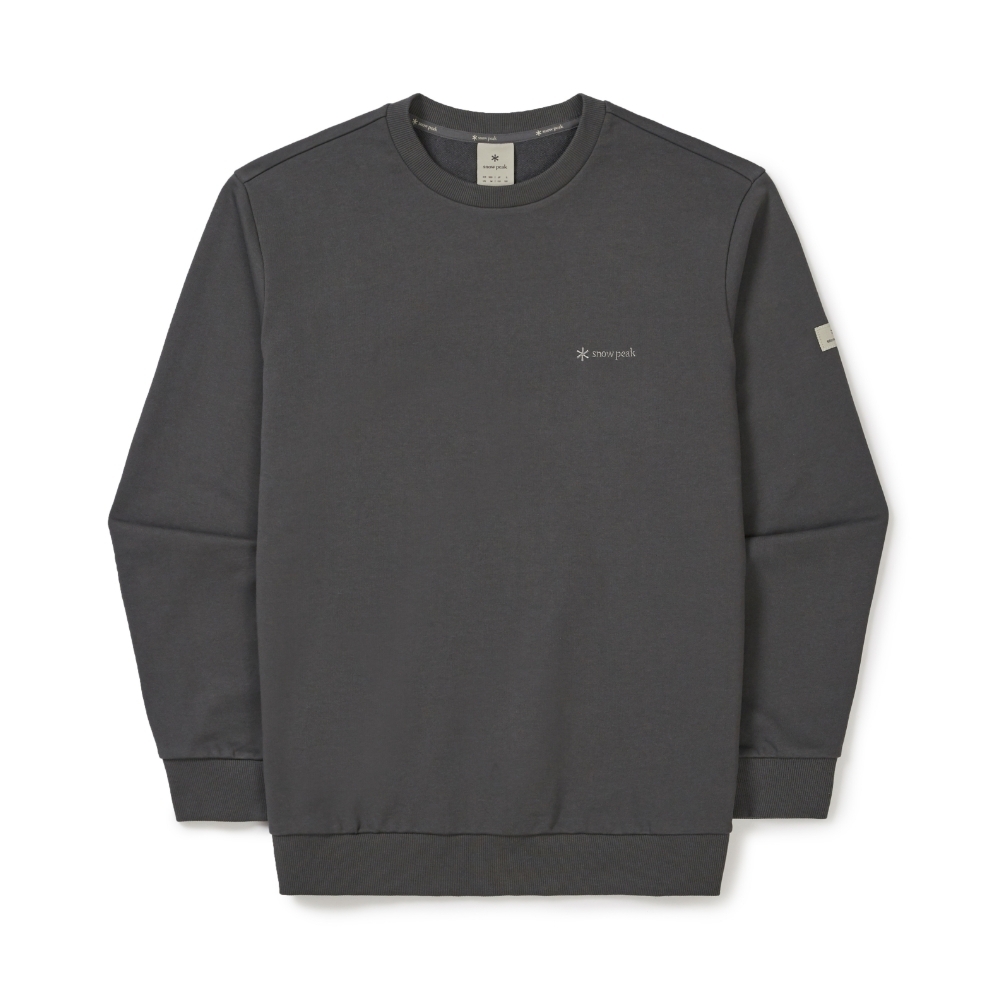 【SnowPeak 雪峰春季新品限時開團🔥 2/6 晚上12:00準時收單～】snow peak Land Essential Sweatshirt 基本款 刺繡logo 大學tee S26SMFHT50