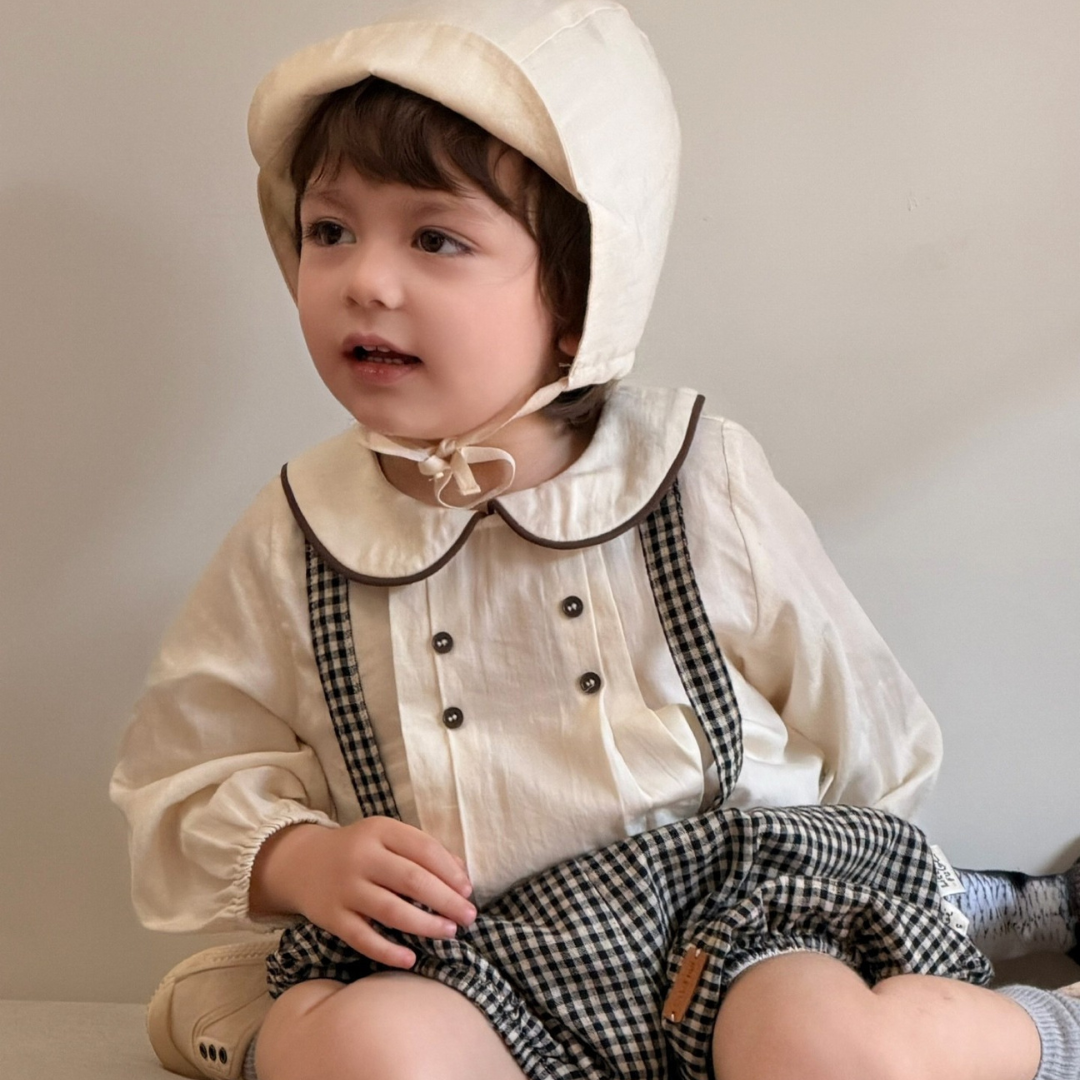 26春 格紋滾邊吊帶套裝