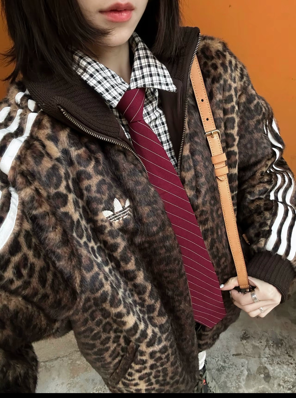 Adidas Originals 豹紋針織外套 立領外套 運動外套 寬鬆 豹紋/預購