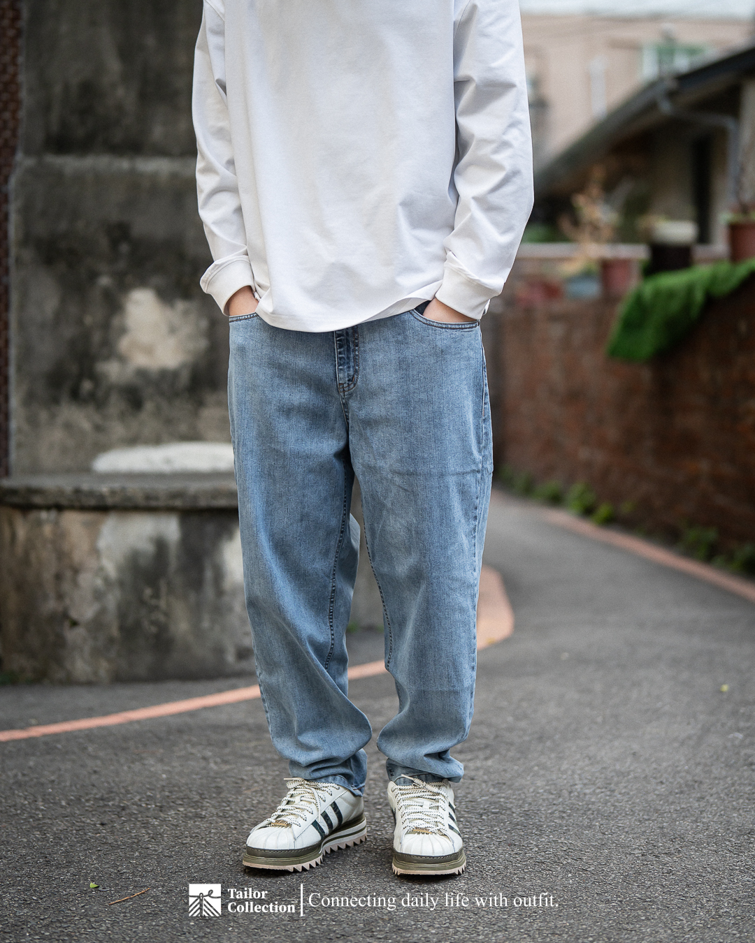 #現貨 Tailor collection 彈力 涼感錐形丹寧褲 日系感 寬鬆 COOLMAX 台灣製造 5178 5179