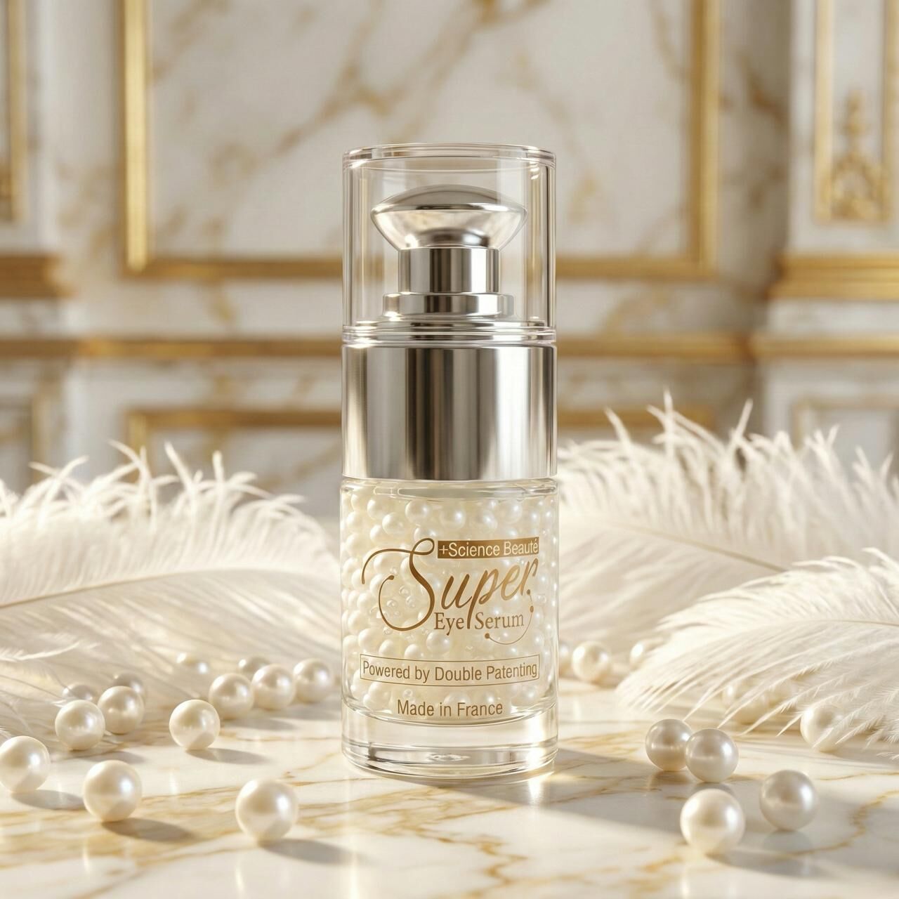 法國獲獎 x 雙重專利‧｛法國藥廠級｝強效逆齡珍珠亮眼精華‧+Science Beauté Super Eye Serum（15ml）