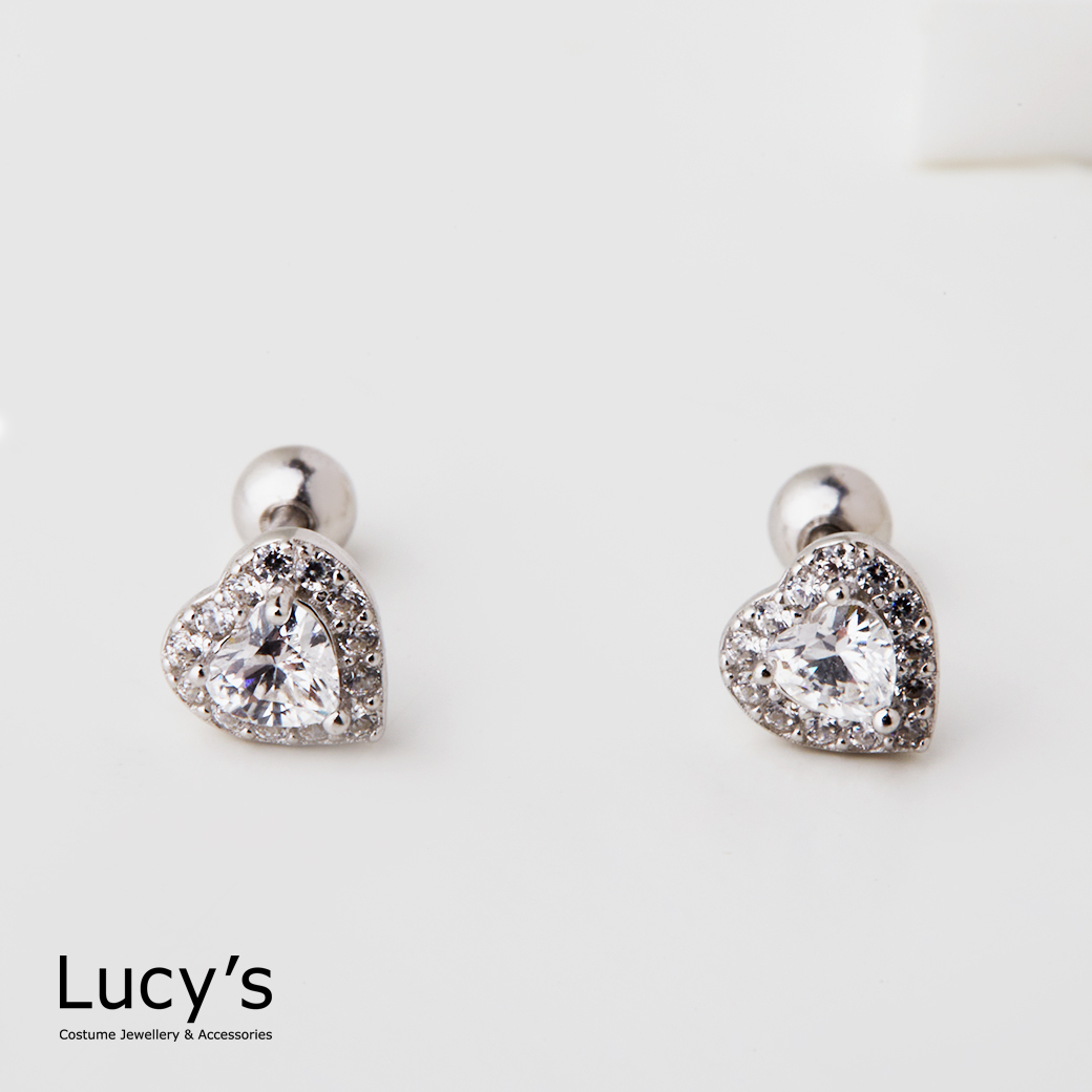 925純銀 閃閃愛 轉珠耳環 (128473)