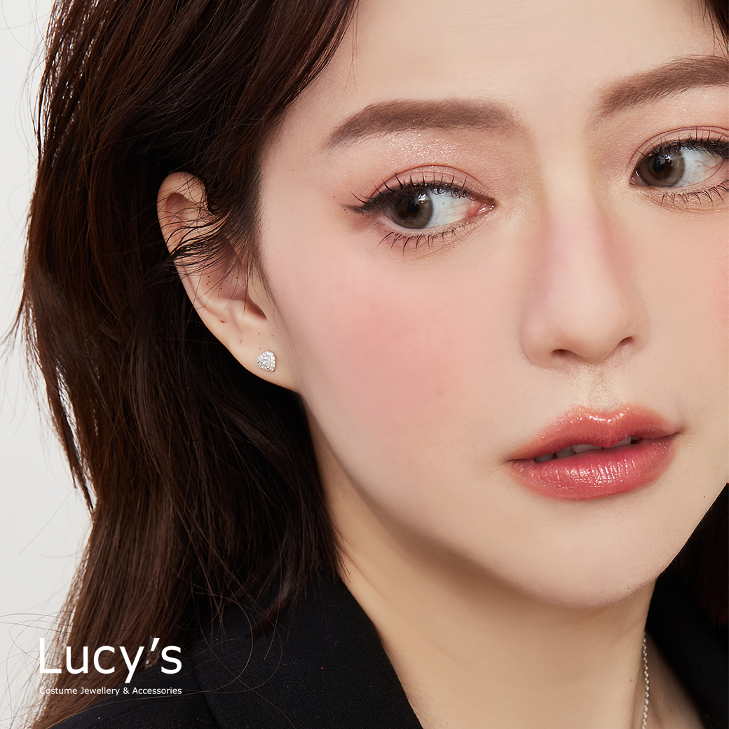 925純銀 閃閃愛 轉珠耳環 (128473)