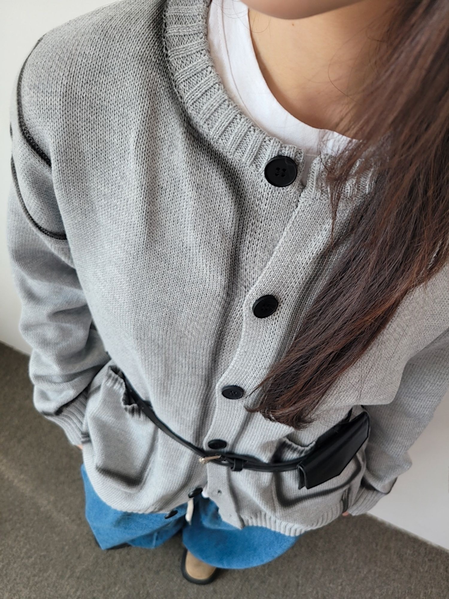 THankus Collection 情侶裝｜極簡線條開衫 情侶日常穿搭