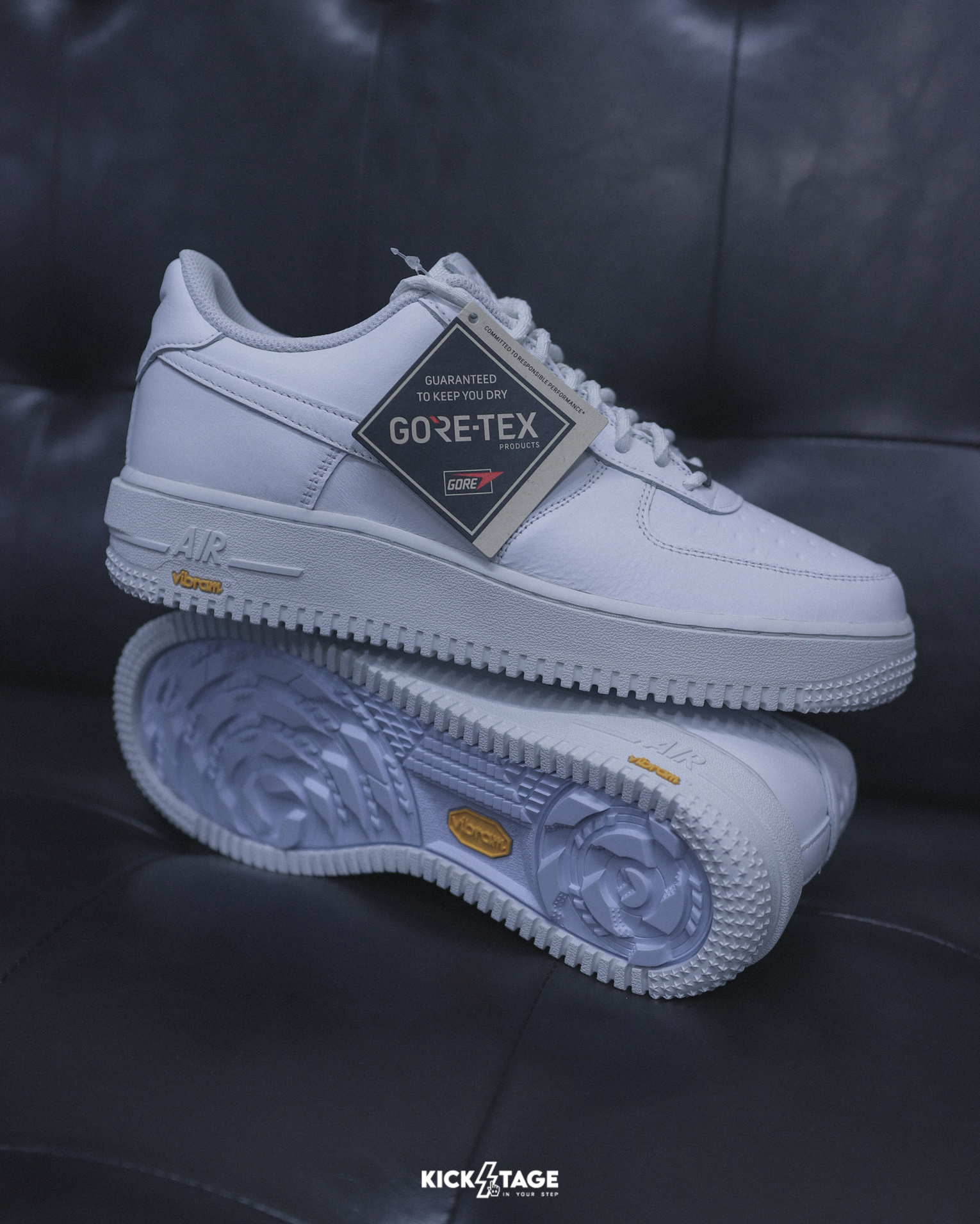 男鞋 NIKE AIR FORCE 1 GTX GORE-TEX Vibram 黃金大底 白色 防水 皮革 低筒 休閒鞋【HV5953-100】AF1 WAF1