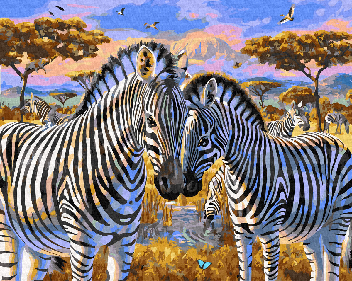 【ST023】熱情草原 (沒有木框，只有畫布！)