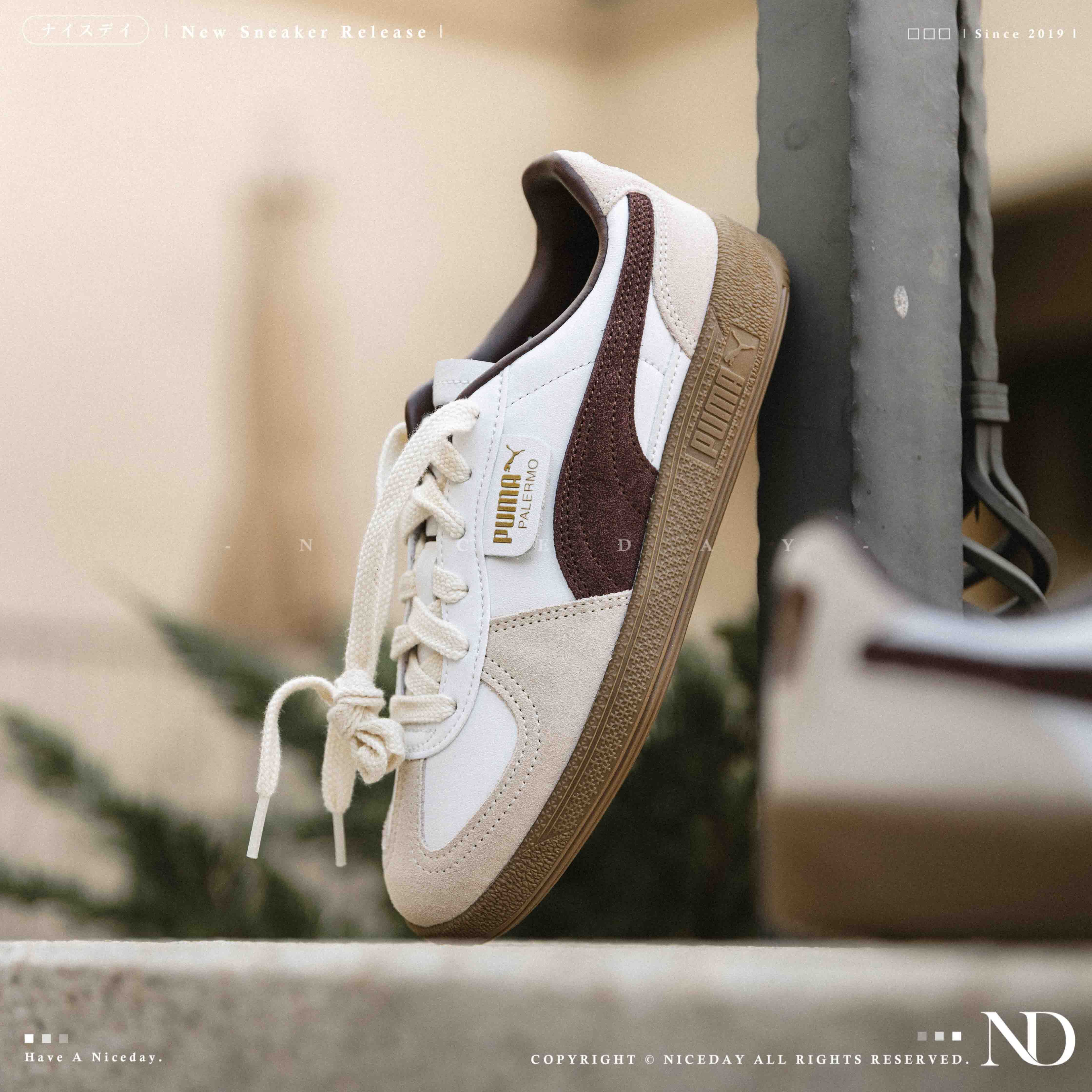 NICEDAY 現貨 PUMA Palermo Lth 摩卡 咖啡 棕黑色 膠底 麂皮 復古 德訓鞋 396464-28