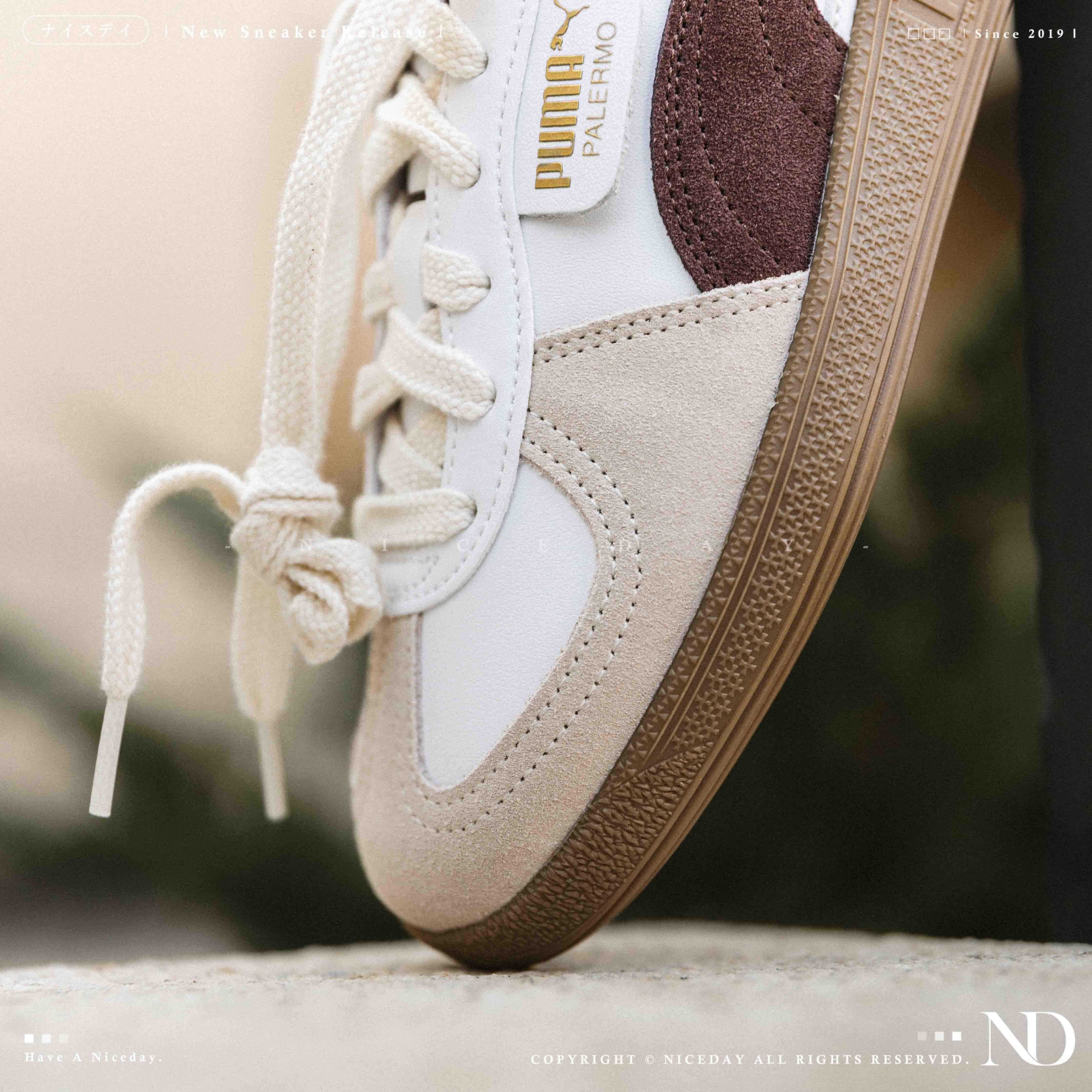 NICEDAY 現貨 PUMA Palermo Lth 摩卡 咖啡 棕黑色 膠底 麂皮 復古 德訓鞋 396464-28