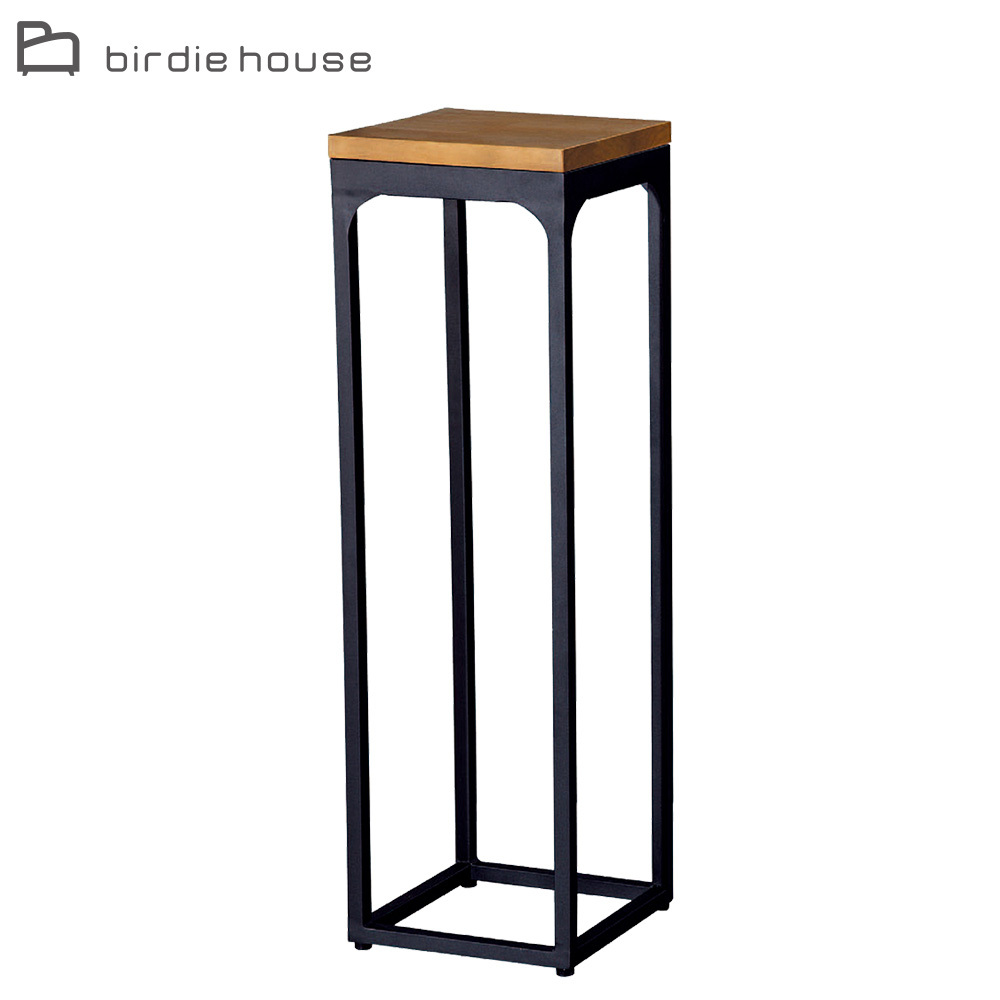 柏蒂家居-肯恩工業風方型花架/玄關桌/置物收納架-高