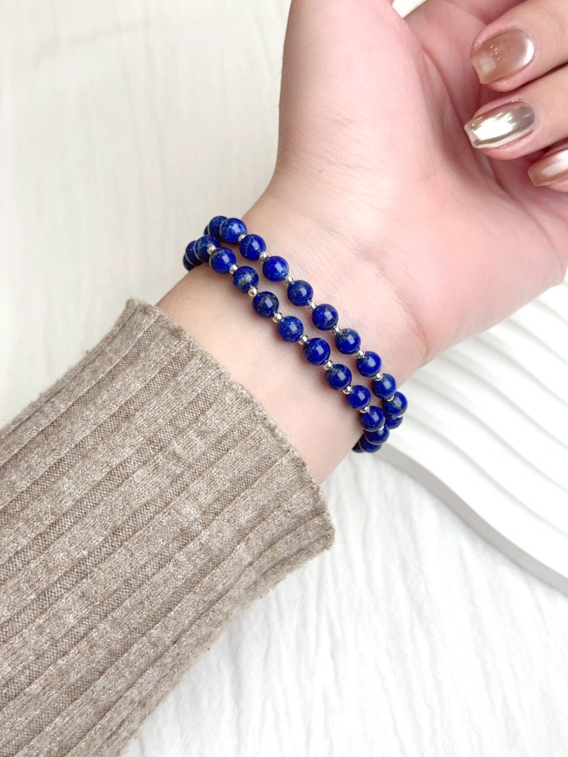 青金石雙圈手鍊