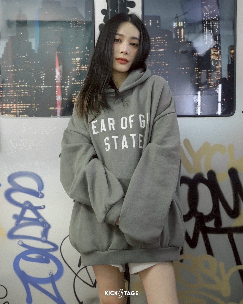 FOG Fear Of God ESSENTIALS 90' S FIT FLEECE 綠色 黑色 寬鬆 內刷毛 口袋 落肩 長袖 帽TEE【192SP25621】