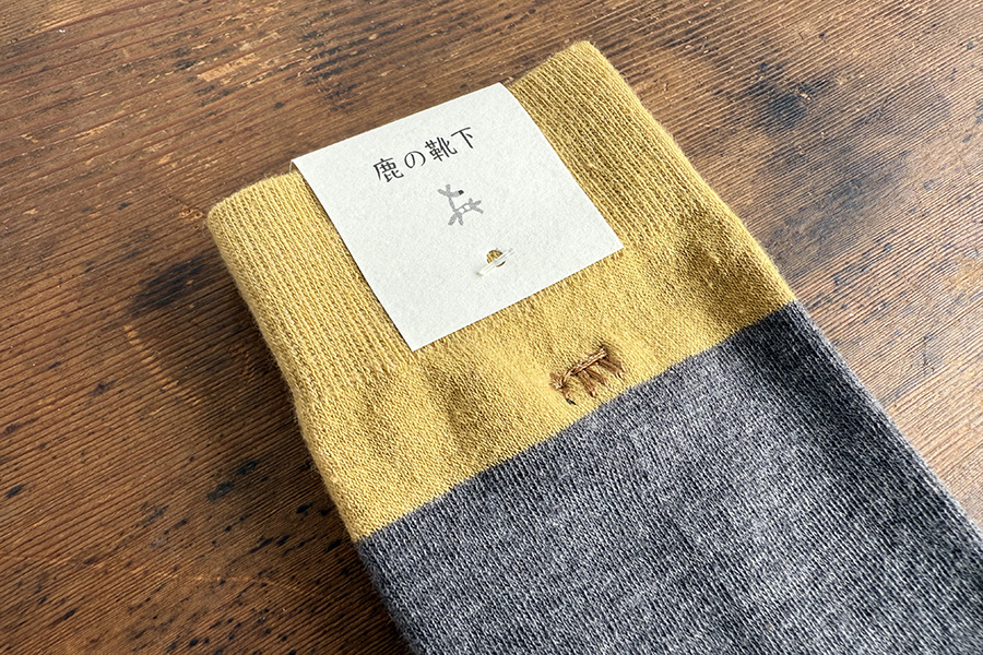 中川政七-鹿-襪子 灰色