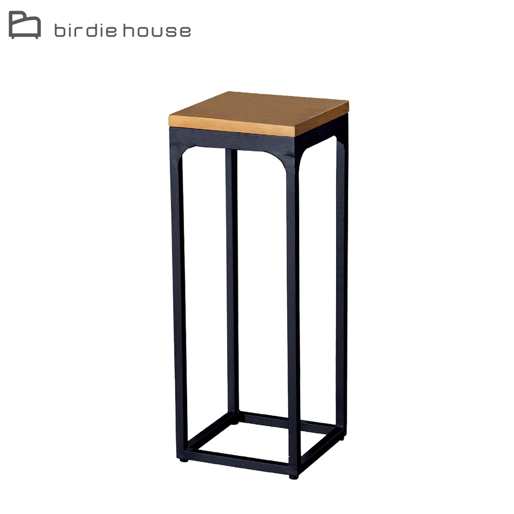 柏蒂家居-肯恩工業風方型花架/玄關桌/置物收納架-中