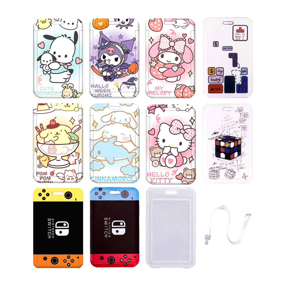 三麗鷗 造型證件夾 卡通證件夾 卡套 滑蓋卡套 硬殼卡套 門禁卡套 悠遊卡套 掛繩 透明卡套