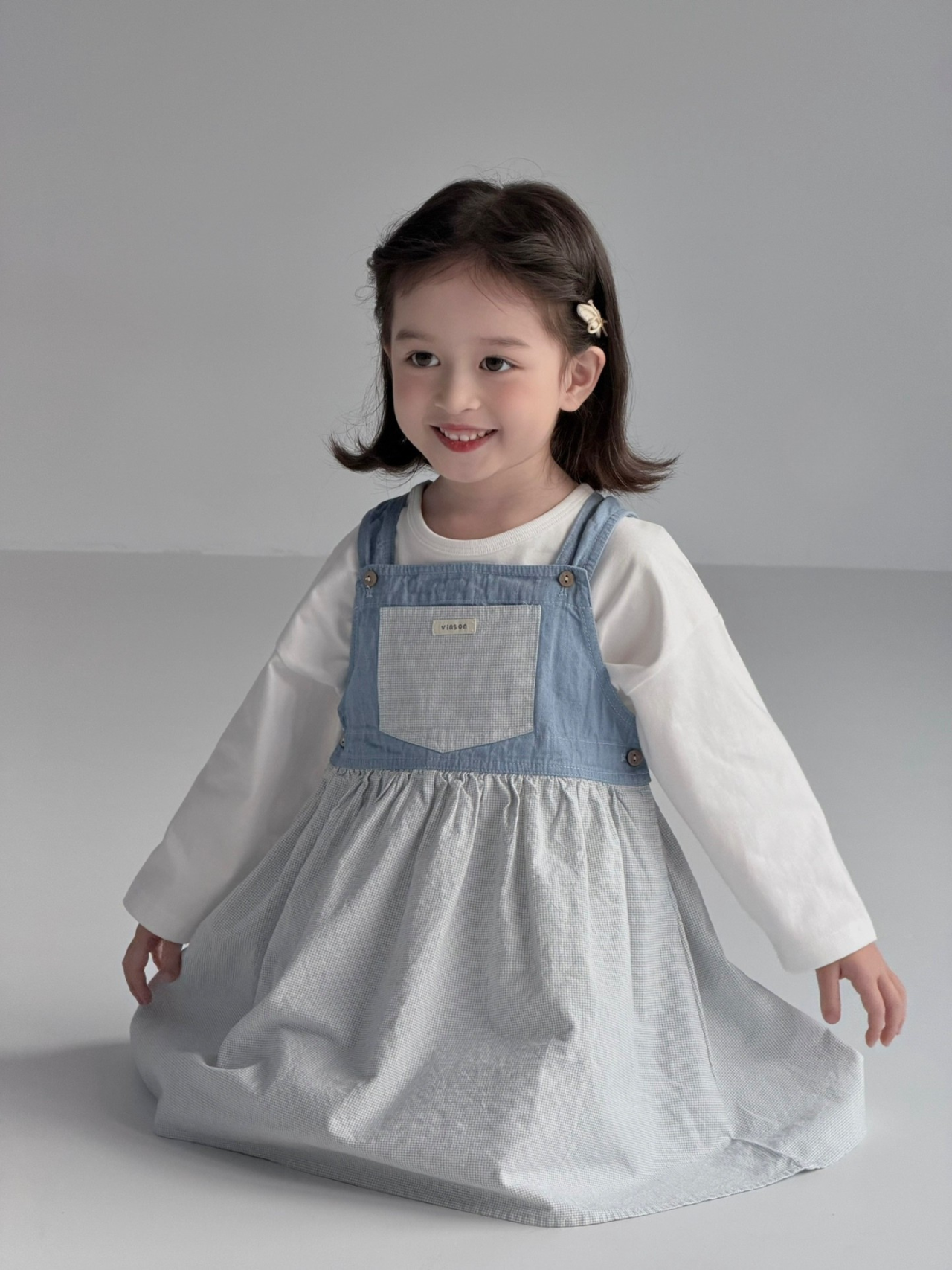 26春 牛仔背帶裙