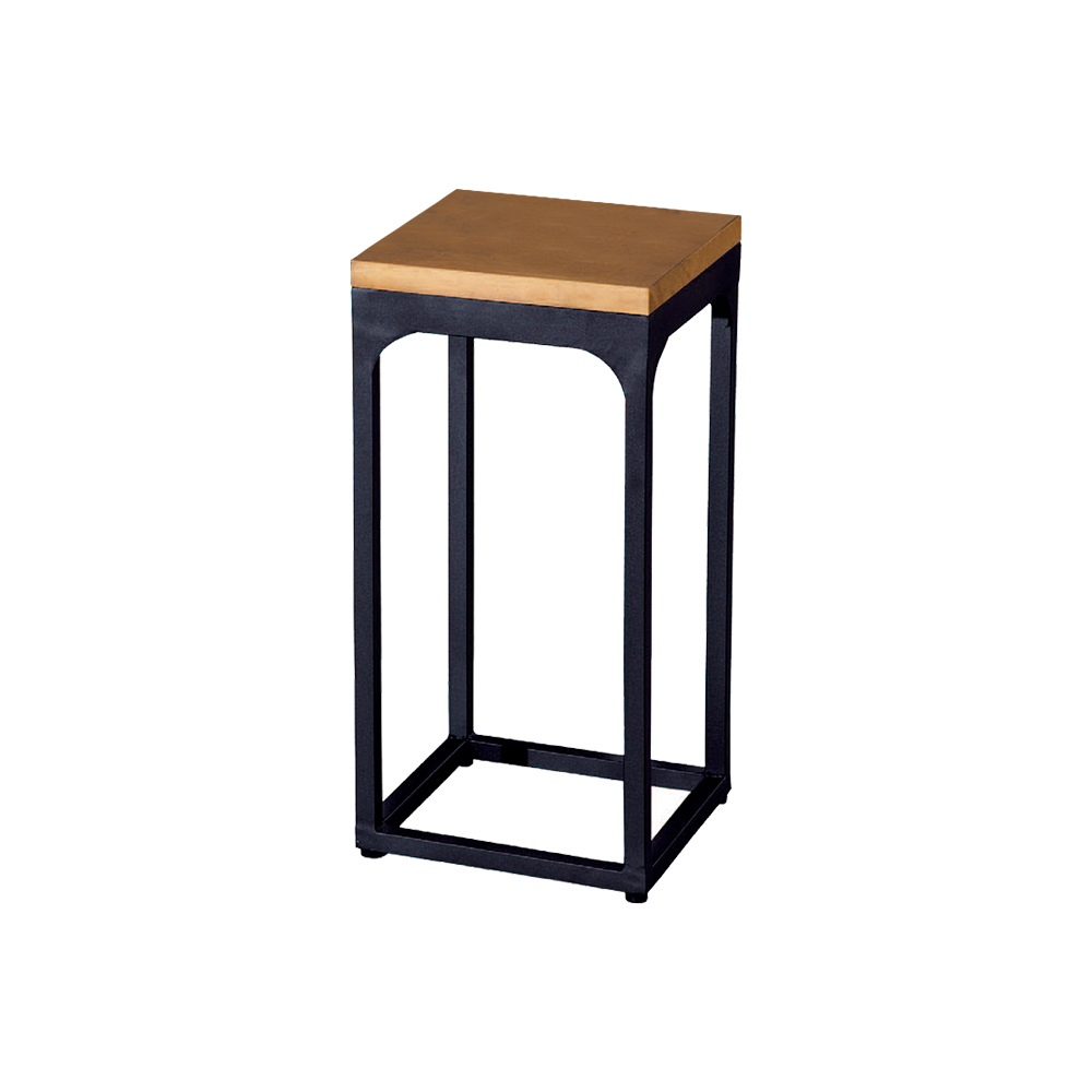 柏蒂家居-肯恩工業風方型花架/玄關桌/置物收納架-低