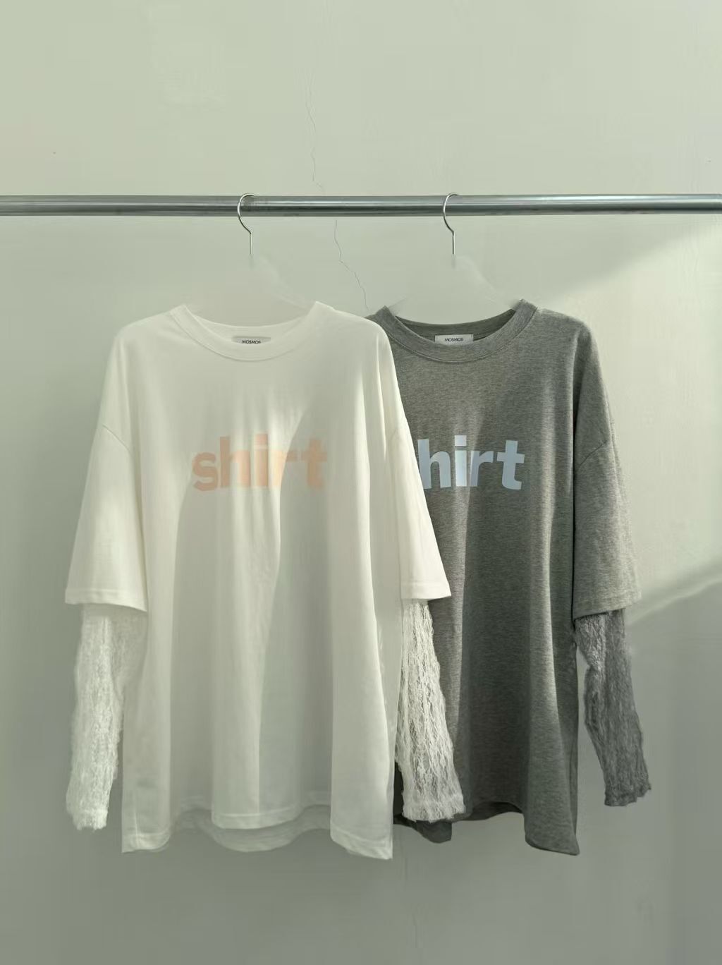 MS5419 疊層蕾絲假兩件Tee