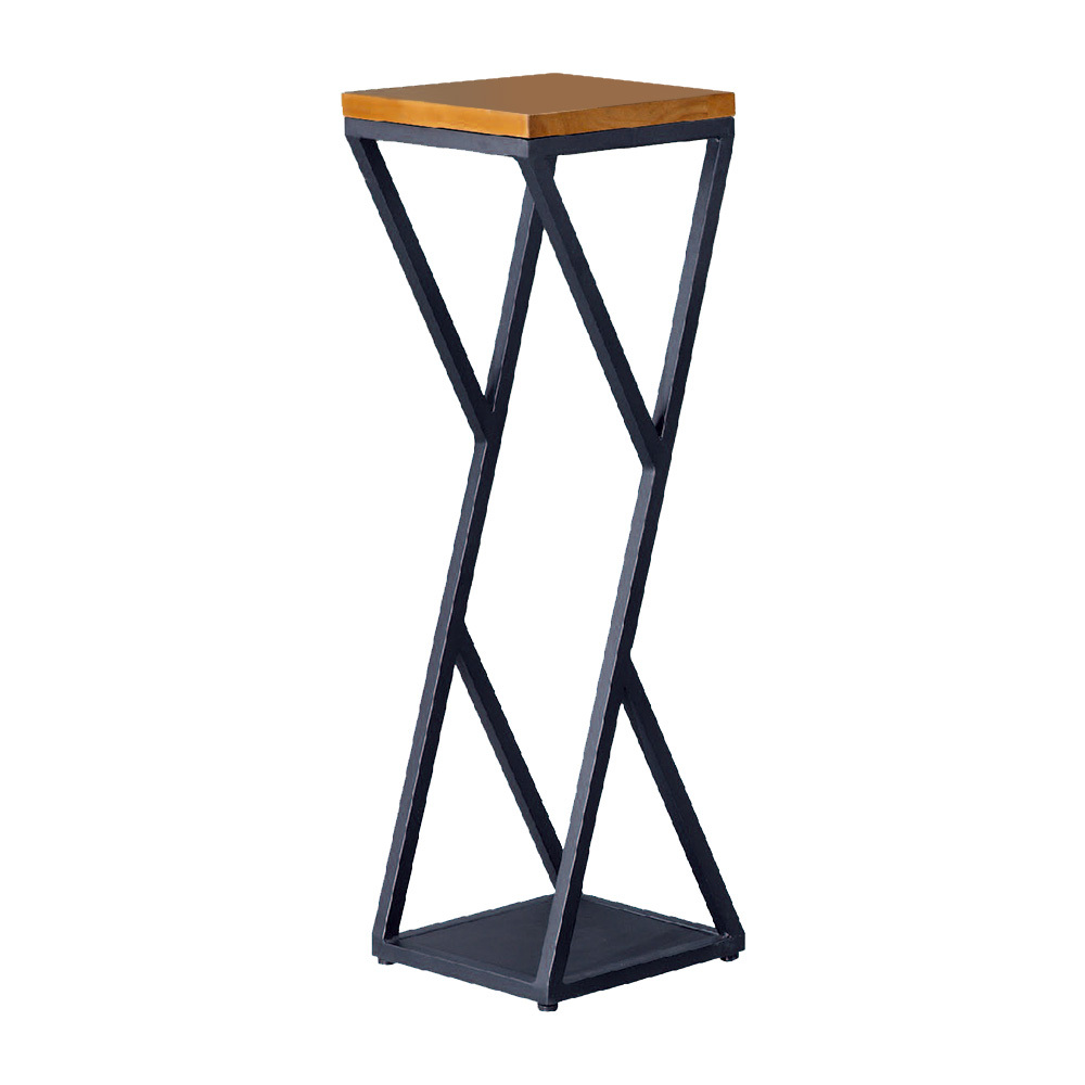 柏蒂家居-利奧工業風方型花架/玄關桌/置物收納架-高