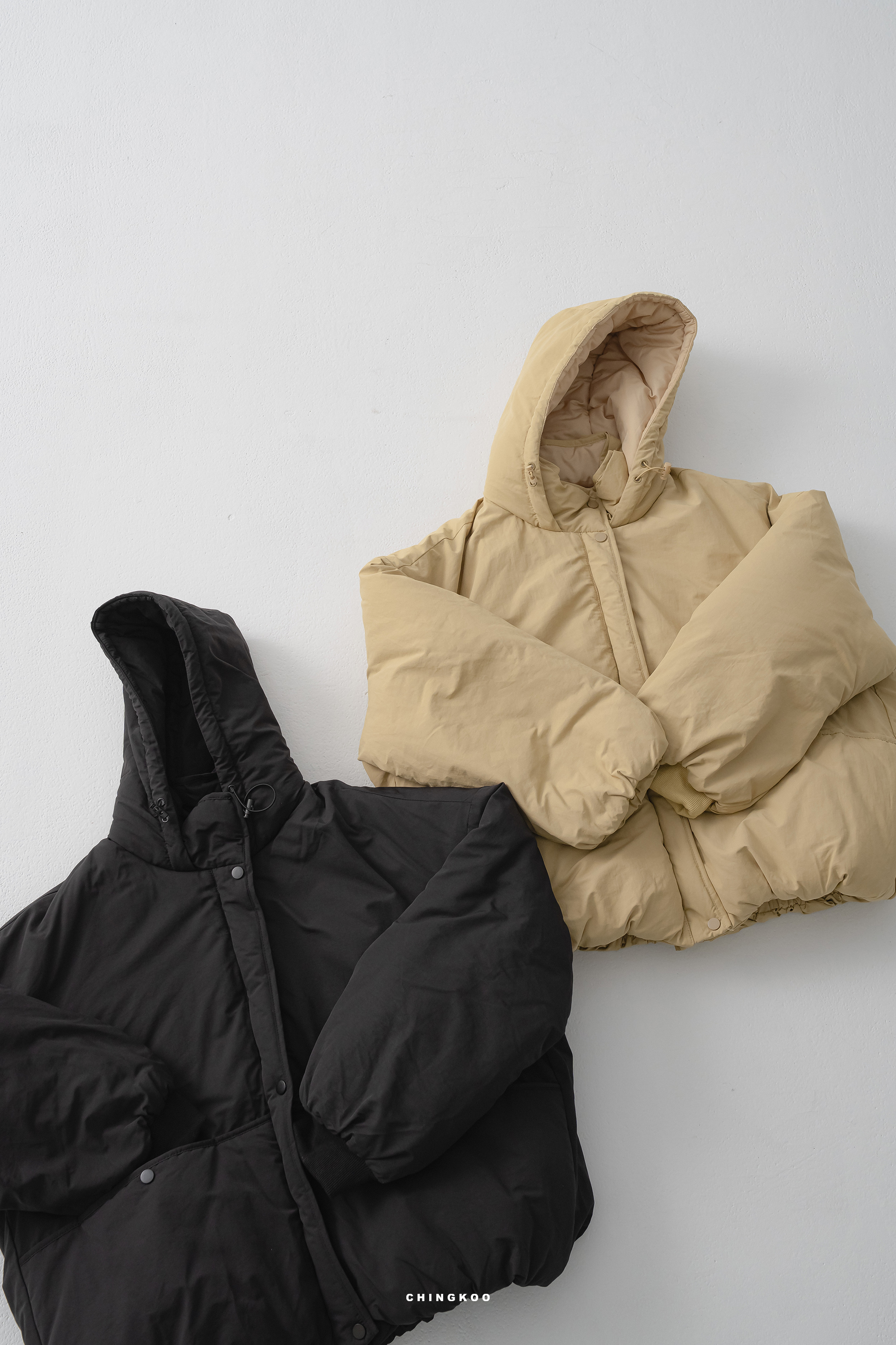 基本款鋪棉連帽外套 2色