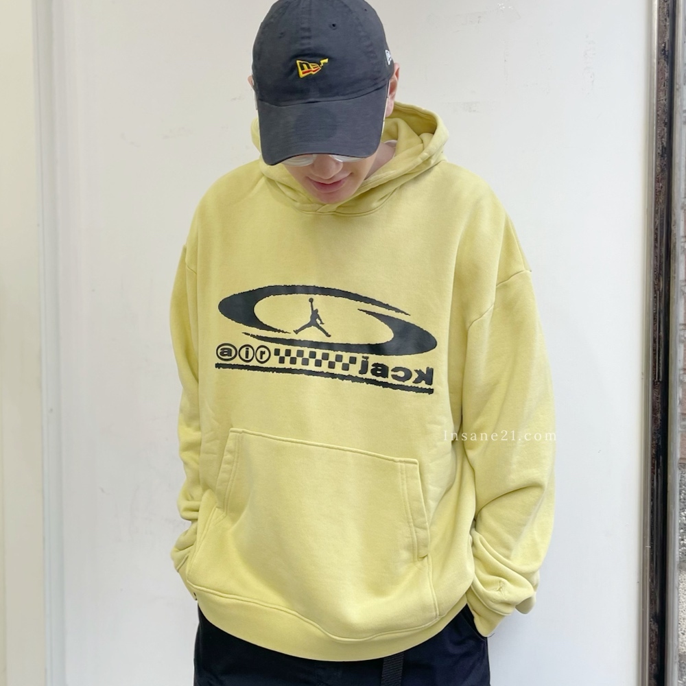 NIKE AIR JORDAN HOODIE x TRAVIS SCOTT 小雞黃 帽T 長袖 FQ7821-308