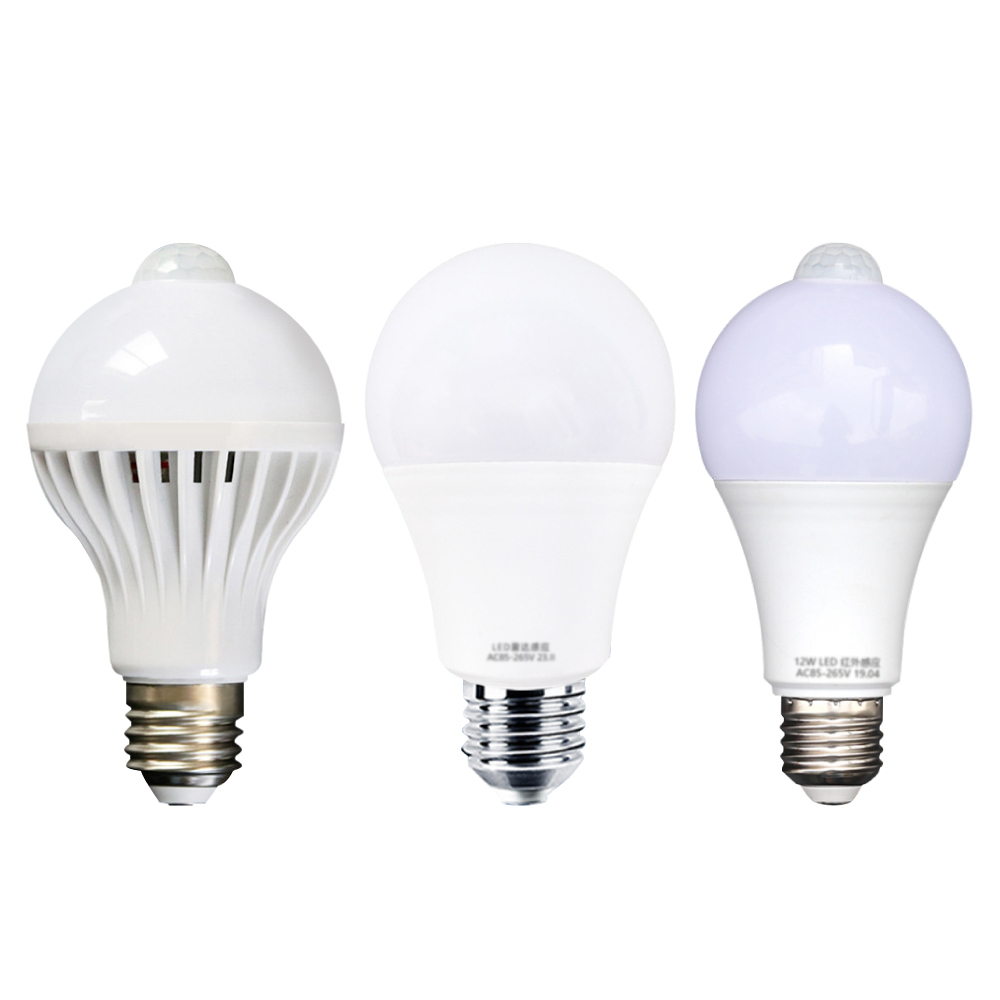 人體感應燈泡 智能溫控感應燈 移動感應燈  溫度感應燈 塑包鋁雷達感應燈 感應燈泡