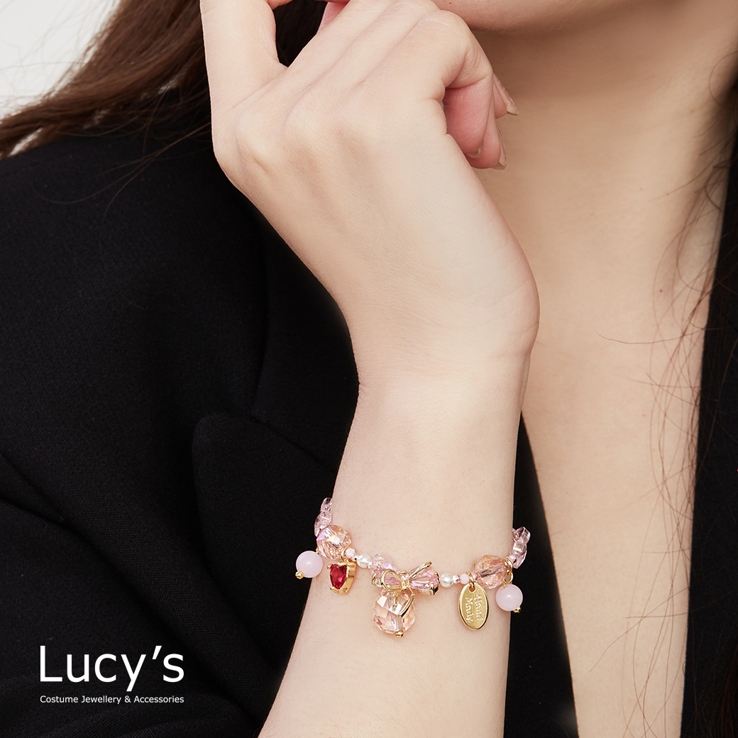 緞帶心夢 抽繩手鍊 (二色) (126586/126587)