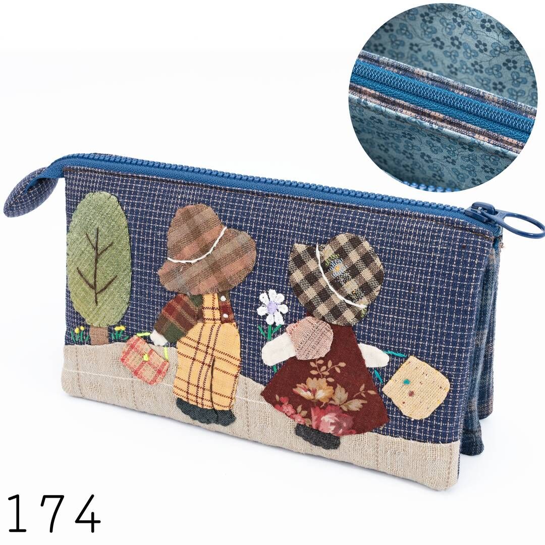 兩小無猜的紀念｜五層拼布拉鍊包【成品包】