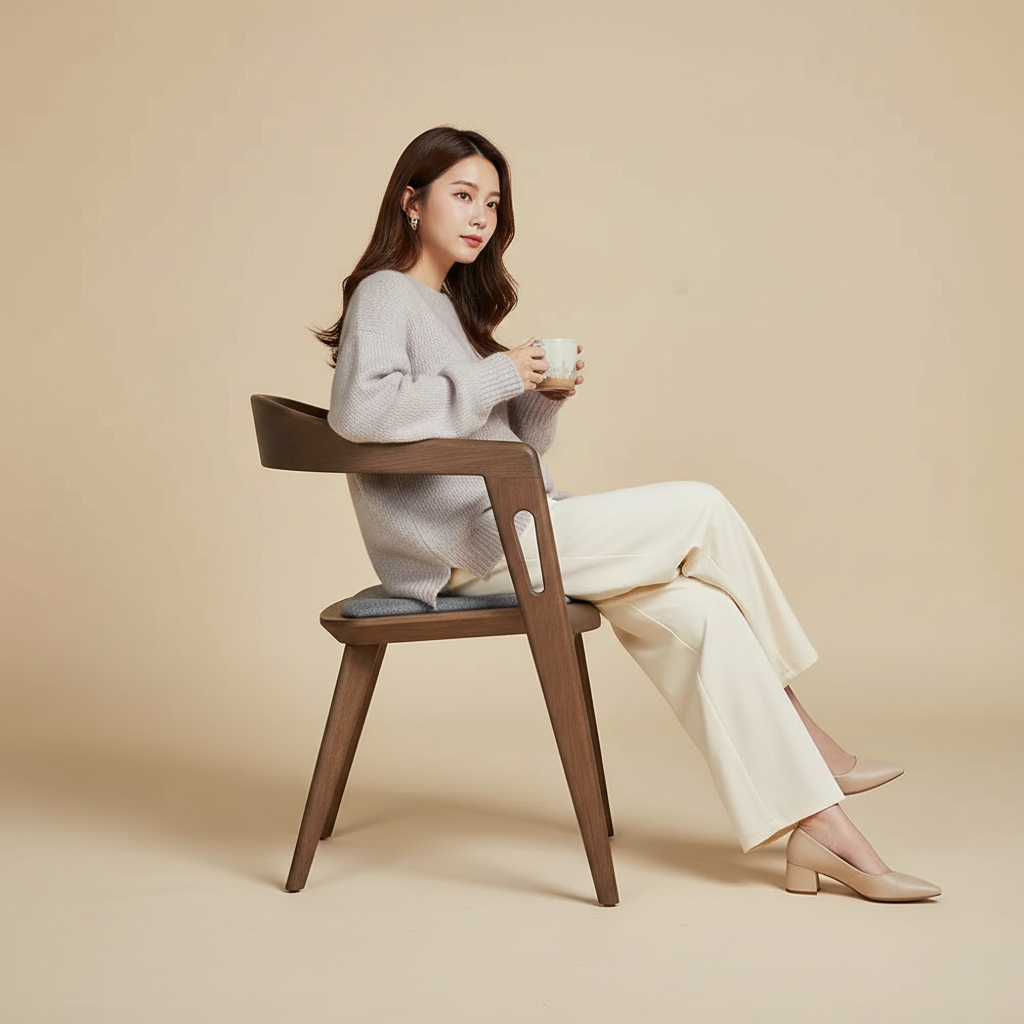 Boston︱經典實木扶手單椅︱深棕色