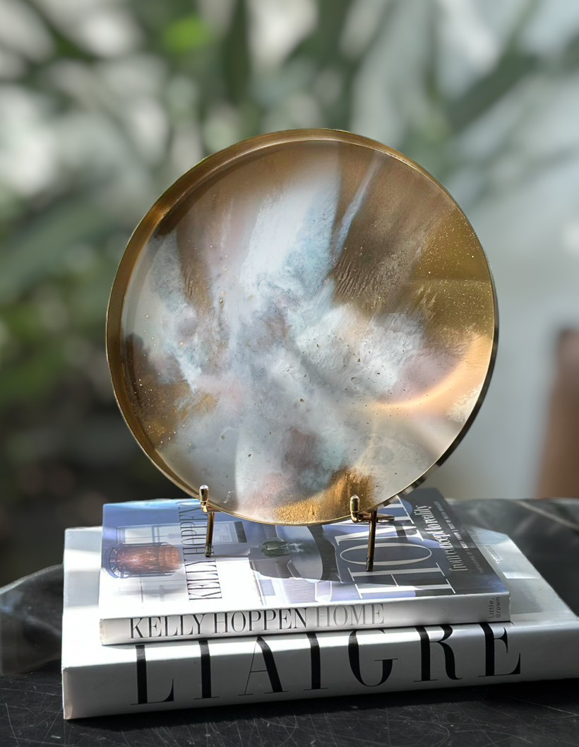 溫柔堅定 金圓托盤