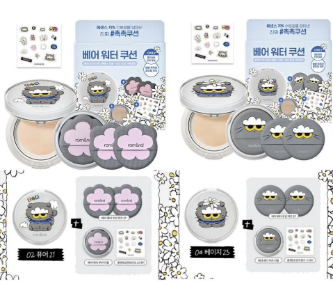 韓國 Romand X Zoa聯名 水感護膚精華氣墊套盒