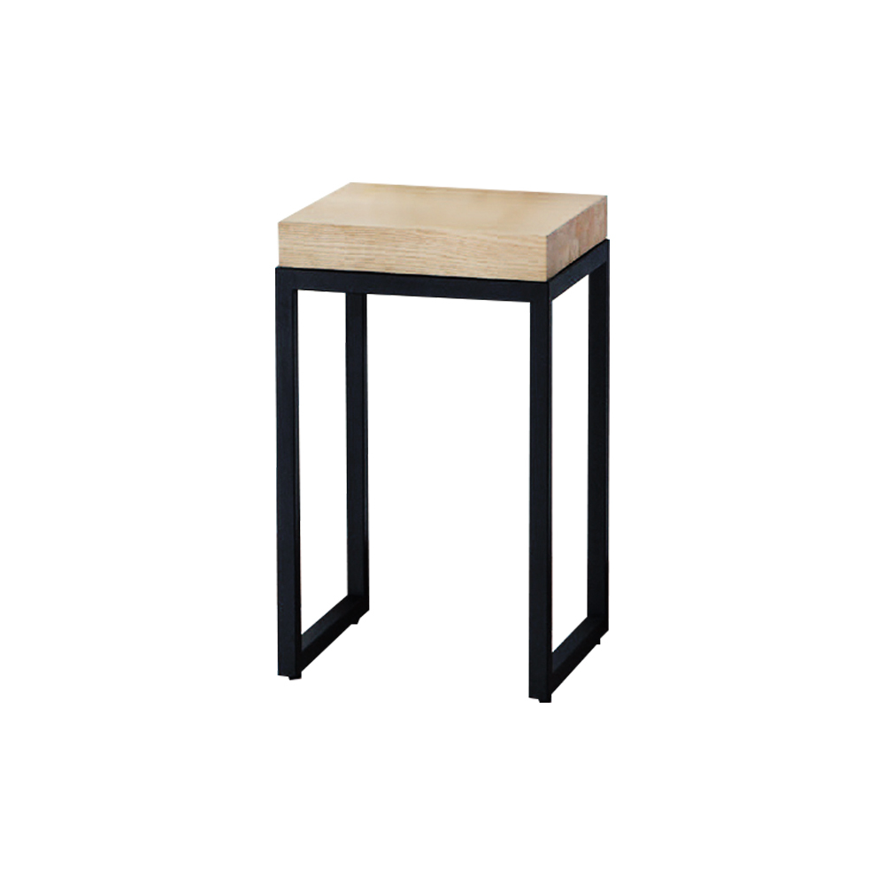 柏蒂家居-洛克工業風方型花架/玄關桌/置物收納架-低