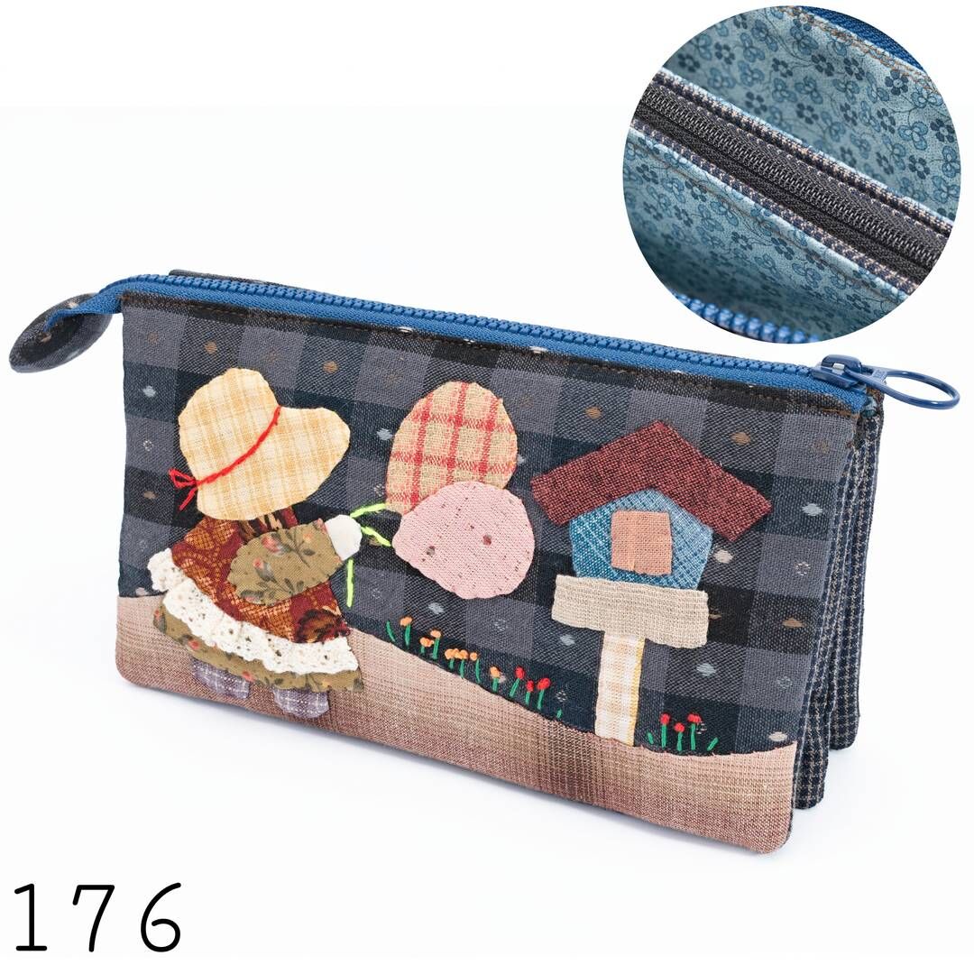 在故事裡長大的我們｜五層拼布拉鍊包【成品包】