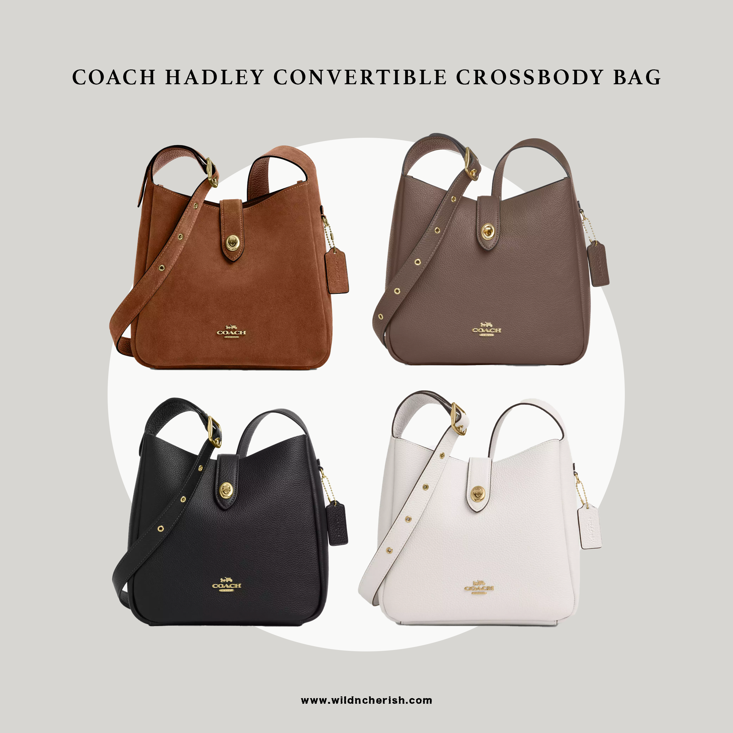 預訂 | Coach Hadley Convertible Crossbody Bag 附延長肩帶