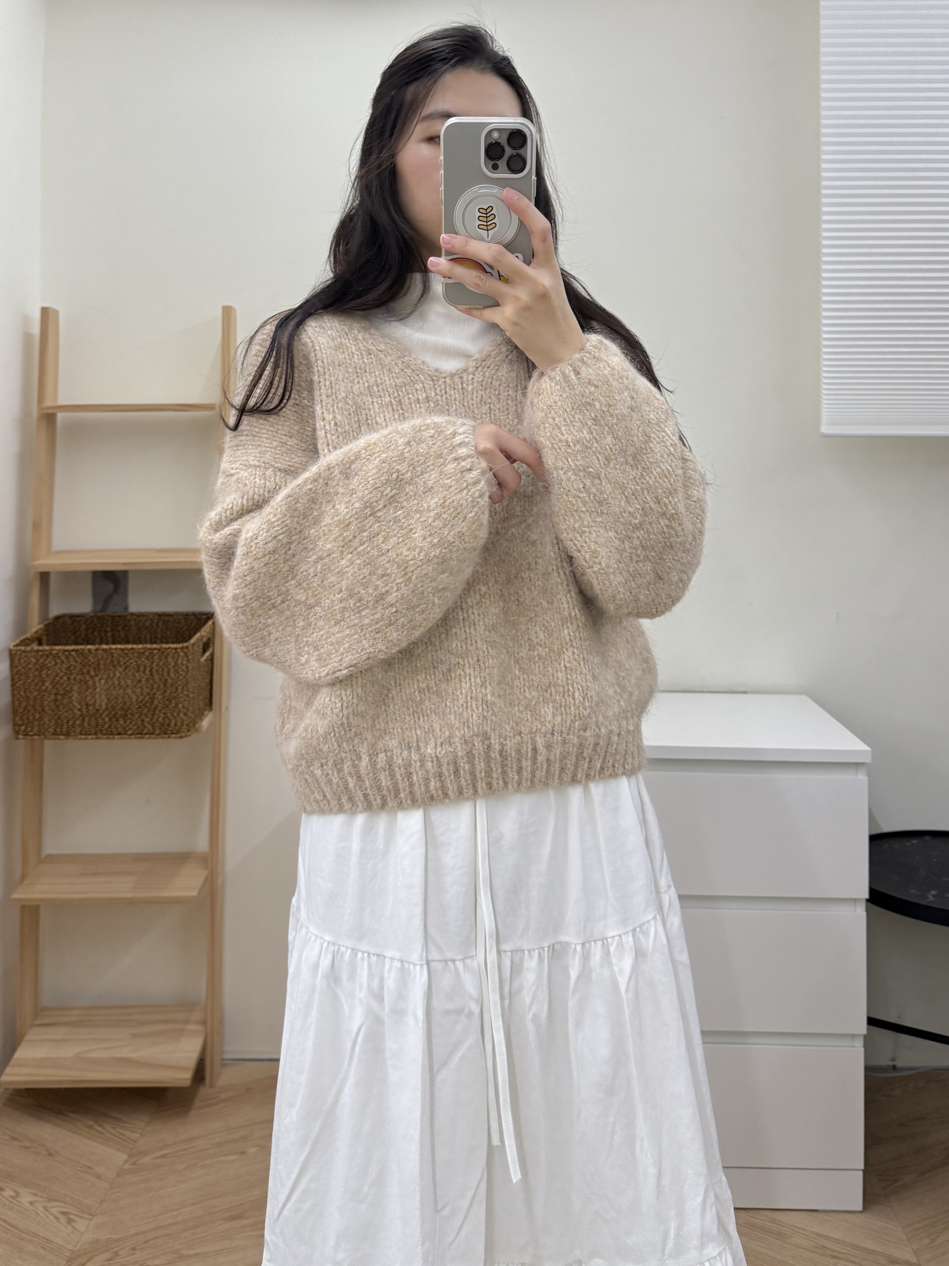 軟綿綿燈籠袖毛衣*3色