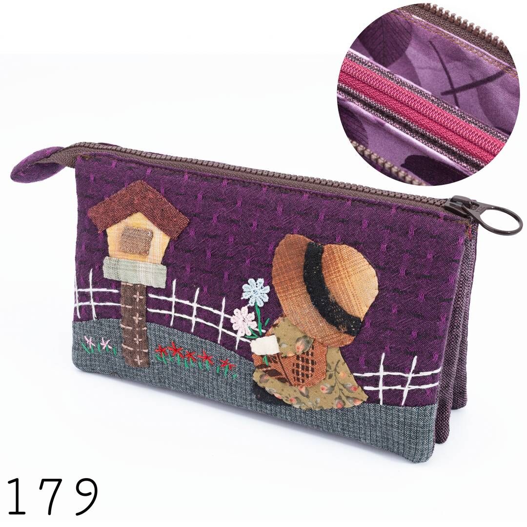 走過的那些片段｜五層拼布拉鍊包【成品包】