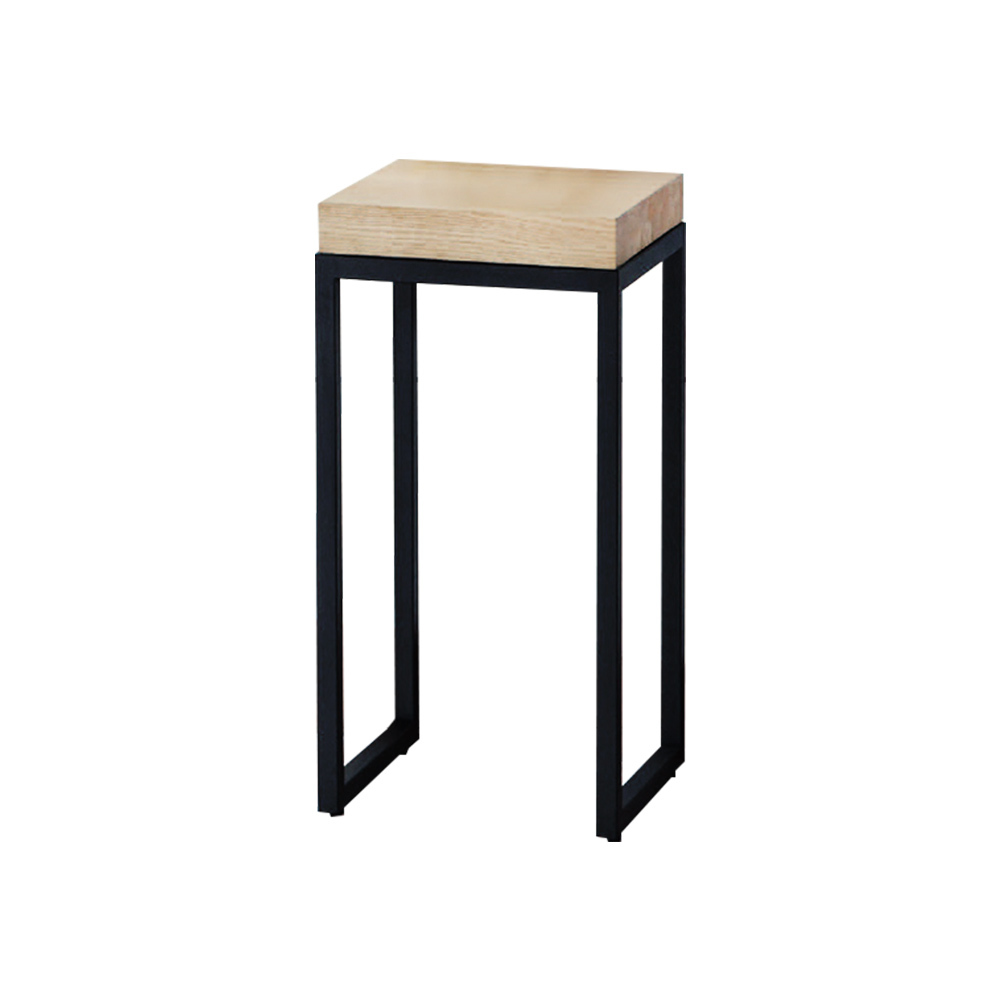 柏蒂家居-洛克工業風方型花架/玄關桌/置物收納架-中