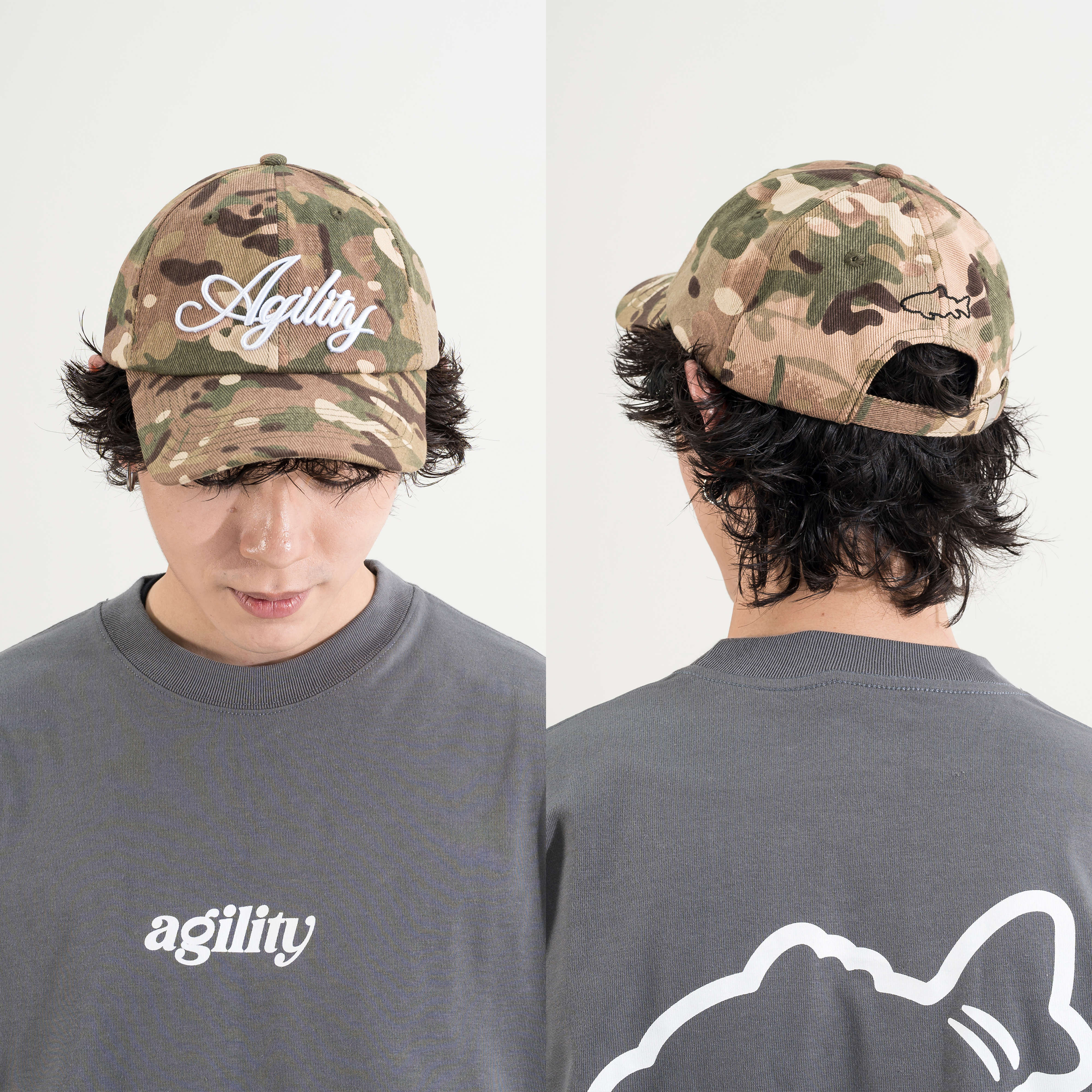 AGILITY Cursive Camo Cap 草寫迷彩 棒球帽 [CA9]