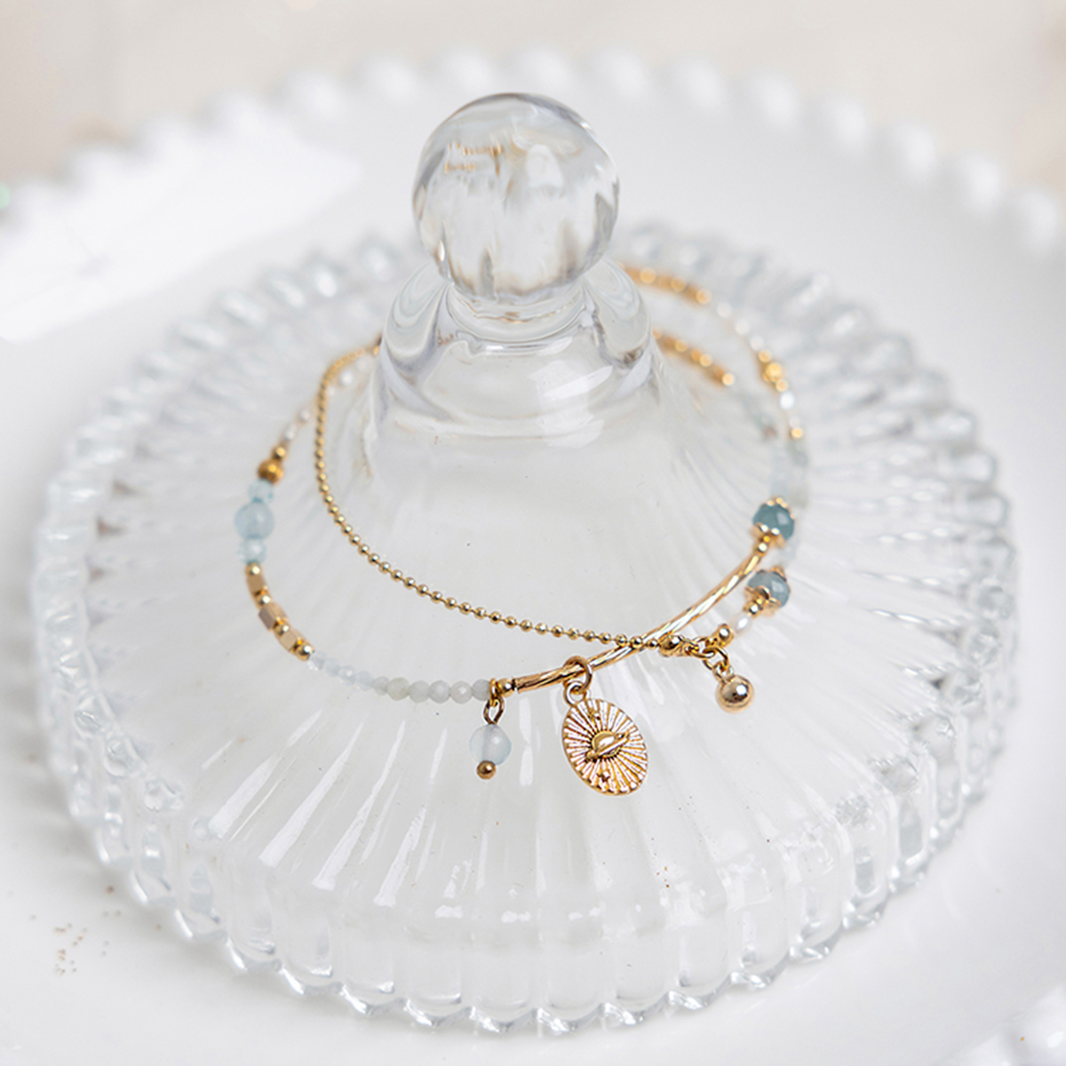 守護星 • 水瓶座 • 天王星 – 海藍寶 – 手鍊